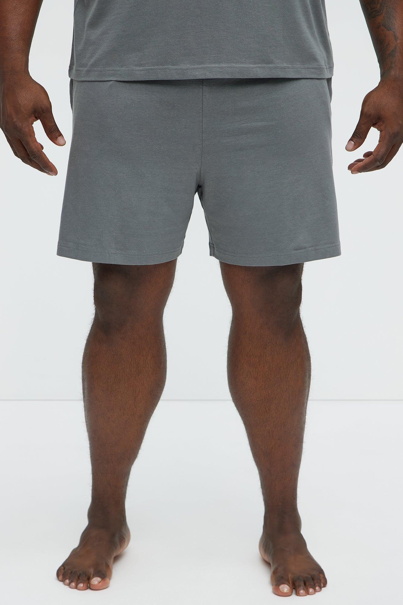Essential Modal Lounge Shorts - Slate Grey Product Image