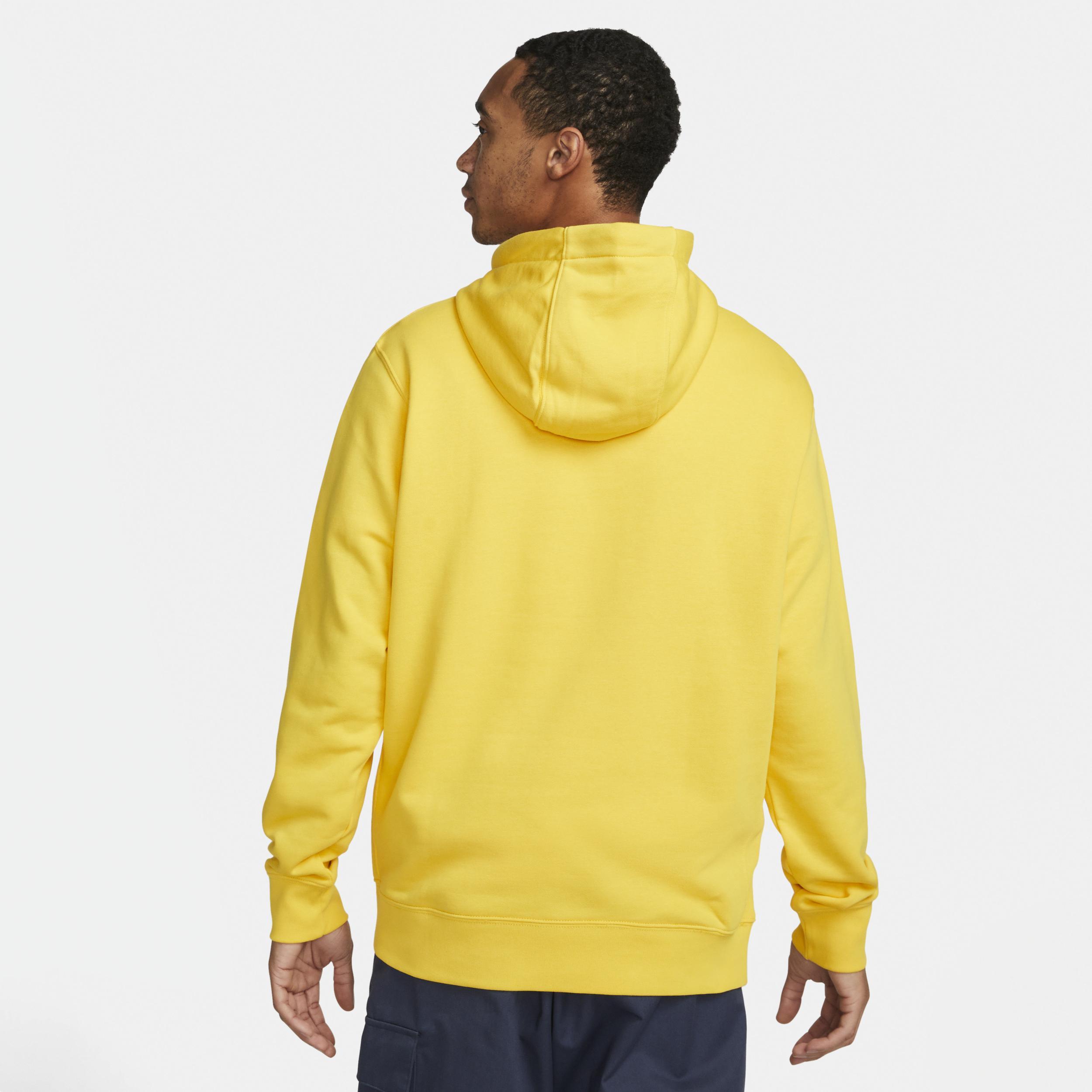 Mens Nike Yellow Barcelona Club Logo Pullover Hoodie Product Image