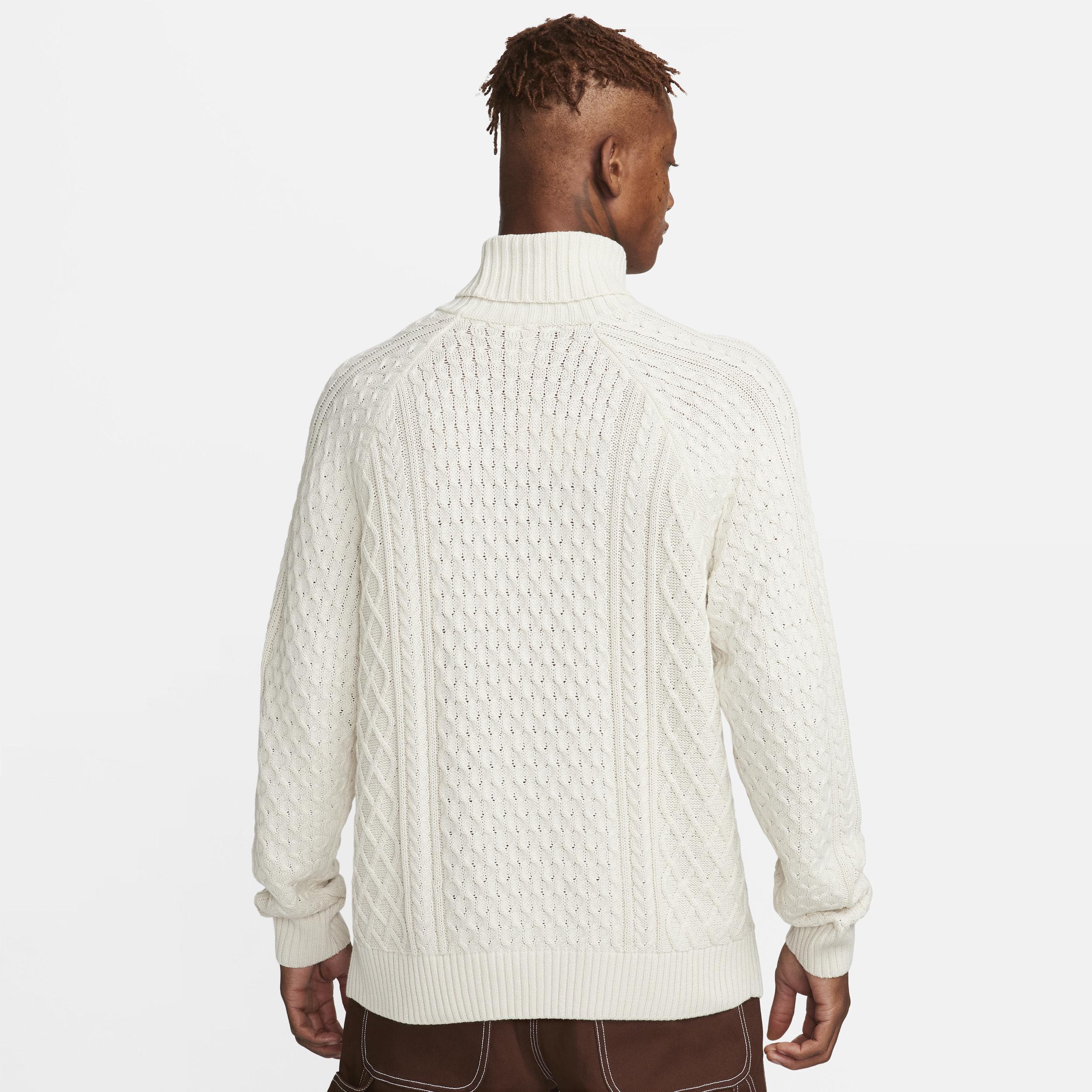 Nike Mens Life Cable Knit Turtleneck Sweater Product Image