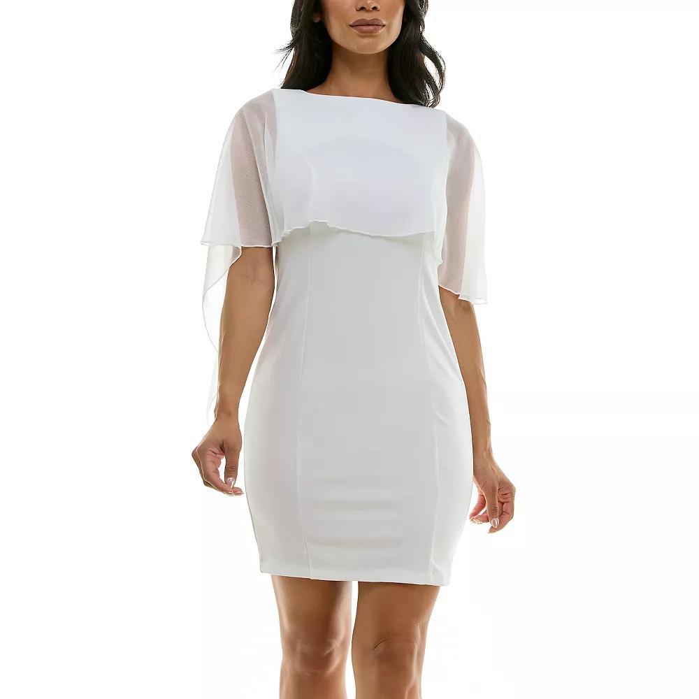 Womens Nina Leonard Popover Chiffon Sheath Dress Product Image