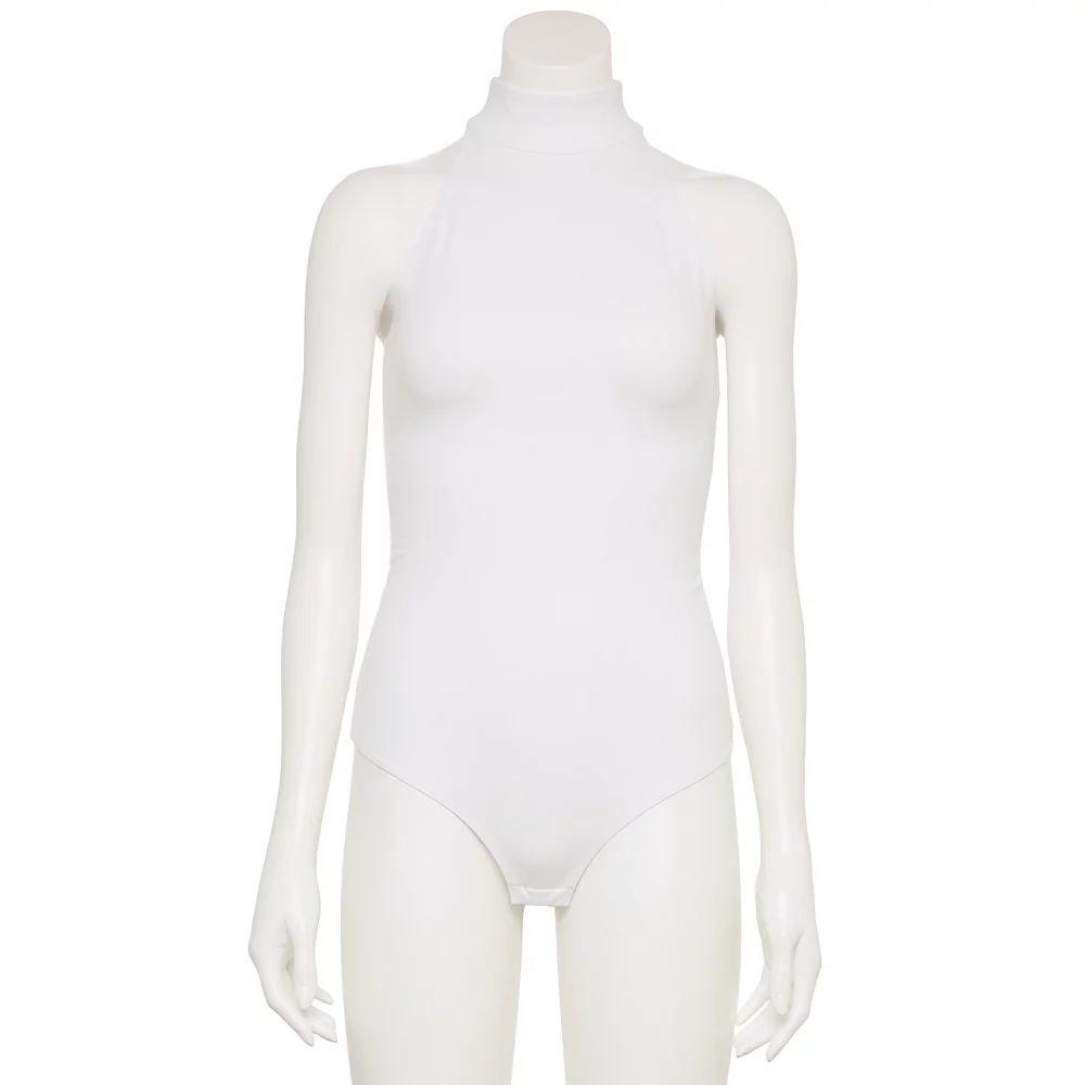 Women's FLX Affirmation Mockneck Sleeveless Bodysuit, Size: XS, Modern White Product Image