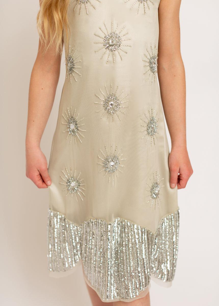 Ginger Dress in Silver Girls Product Image
