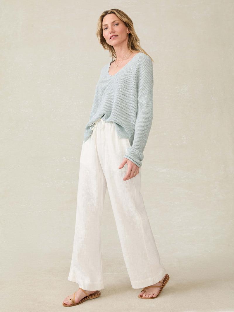 Laidback Gauze Pant - White Product Image