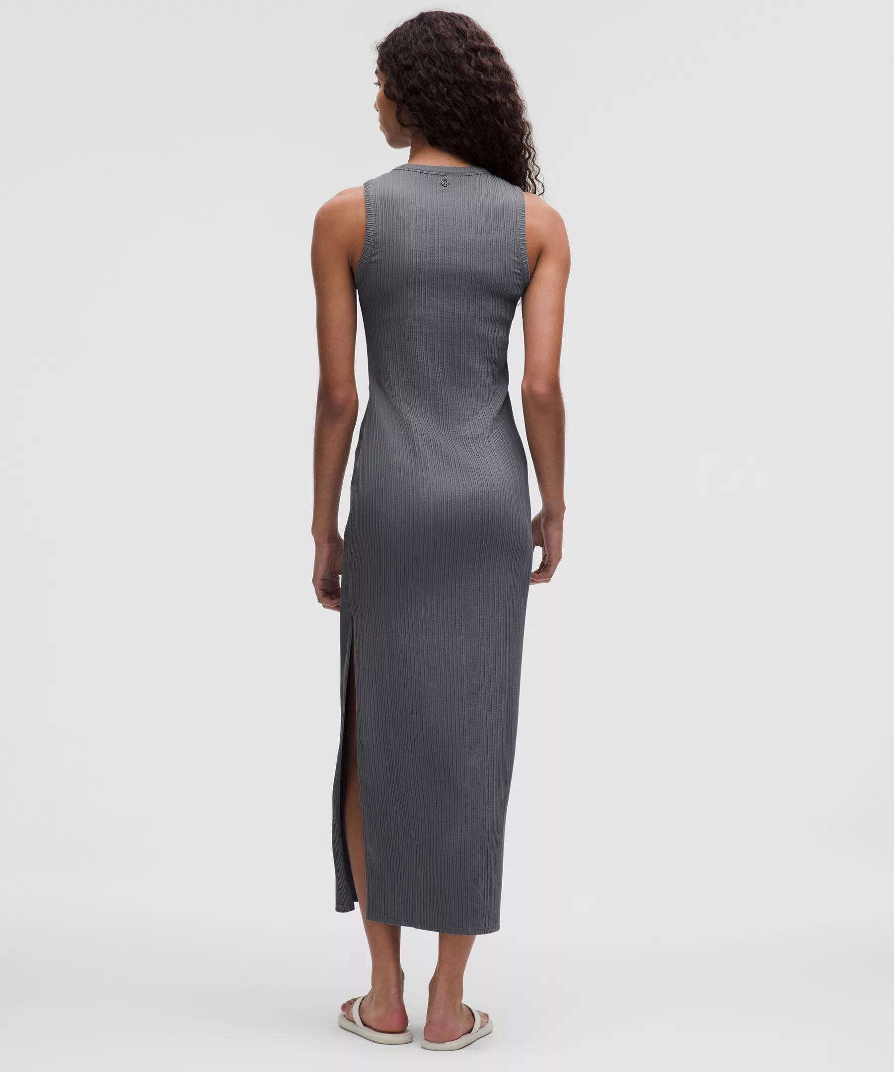 Sleeveless Pleated Stretch Maxi Dress Product Image
