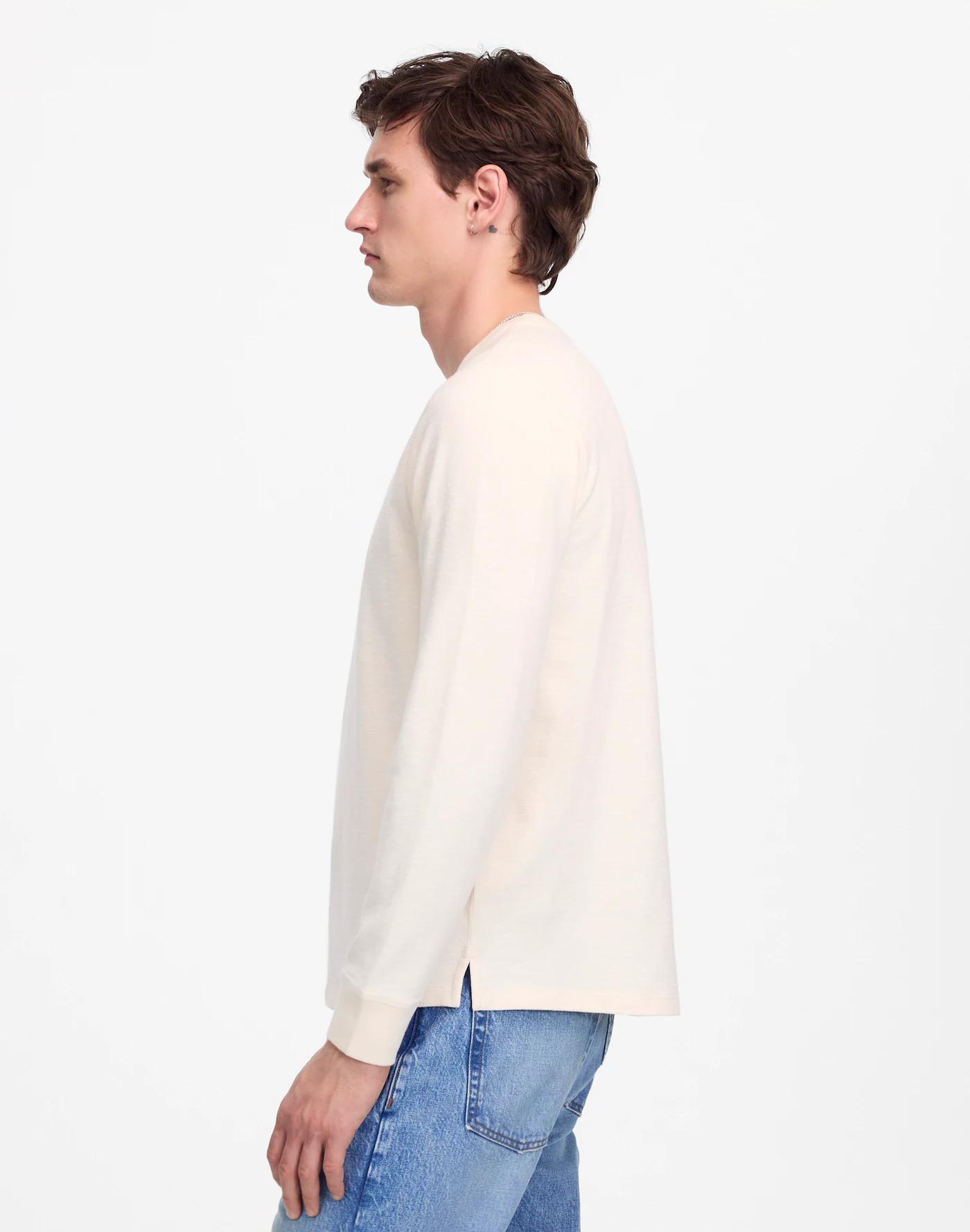 Heavyweight Slub Cotton Long-Sleeve Tee Product Image