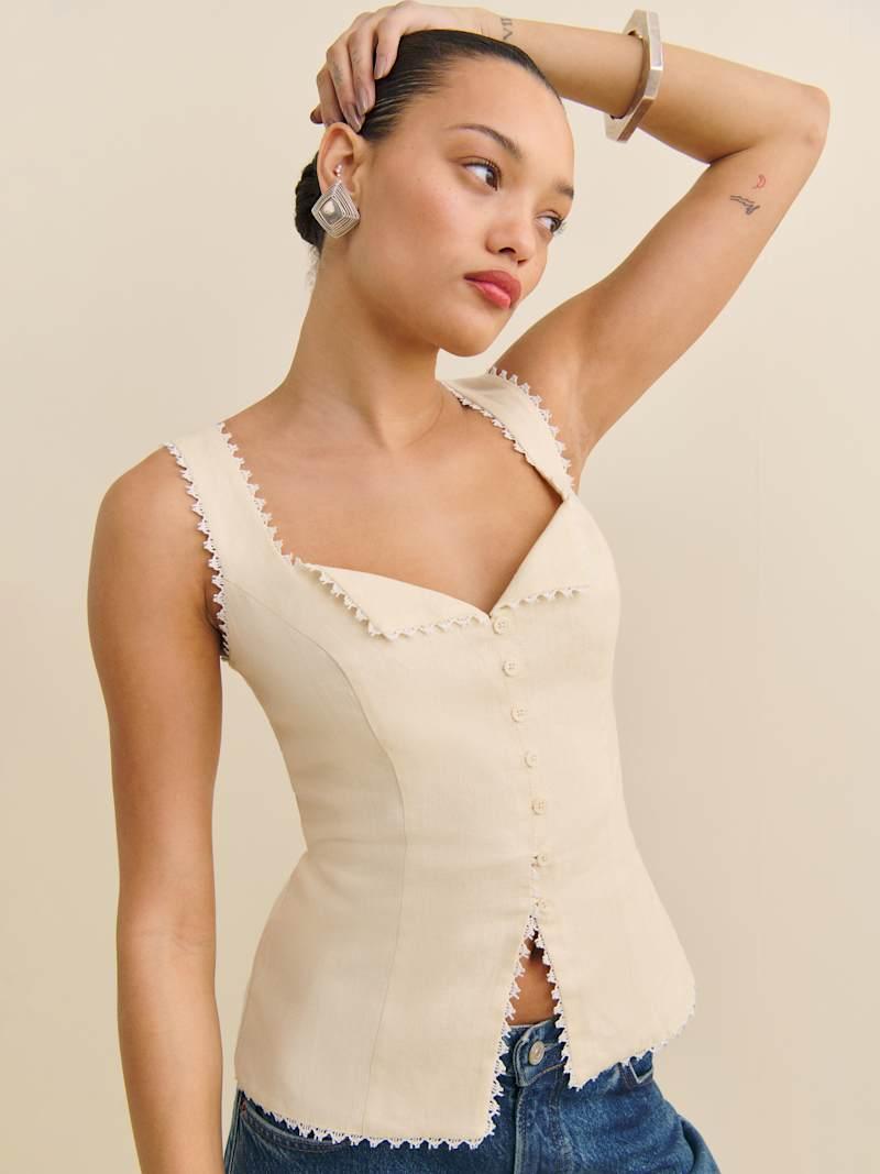 Viola Linen Top Product Image