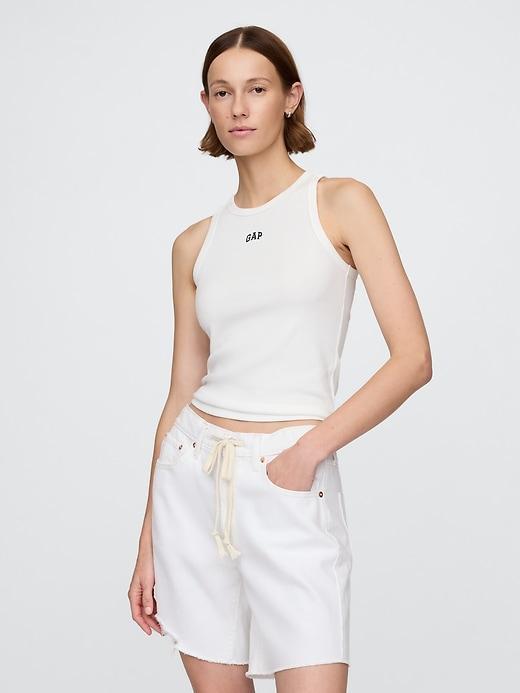 Modern Rib Logo Halter Top Product Image