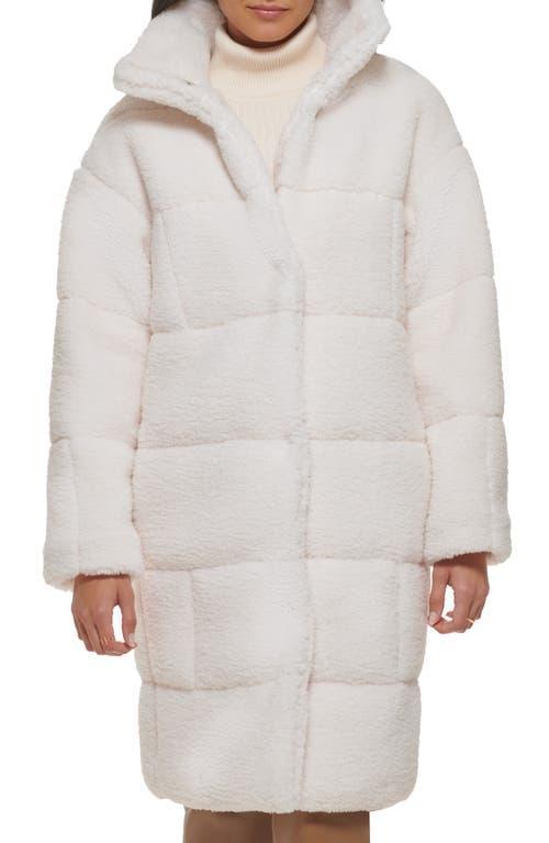 Women's Levi's® Long Quilted Sherpa Coat, Size: Medium, Darkest Green Product Image