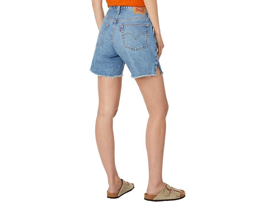 Levi's® Women's 501® Mid-Thigh Shorts - Case Closed 25: High Rise, Denim, Stretch, Fly Button Product Image
