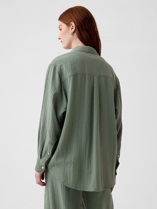 Crinkle Gauze Big Shirt Product Image