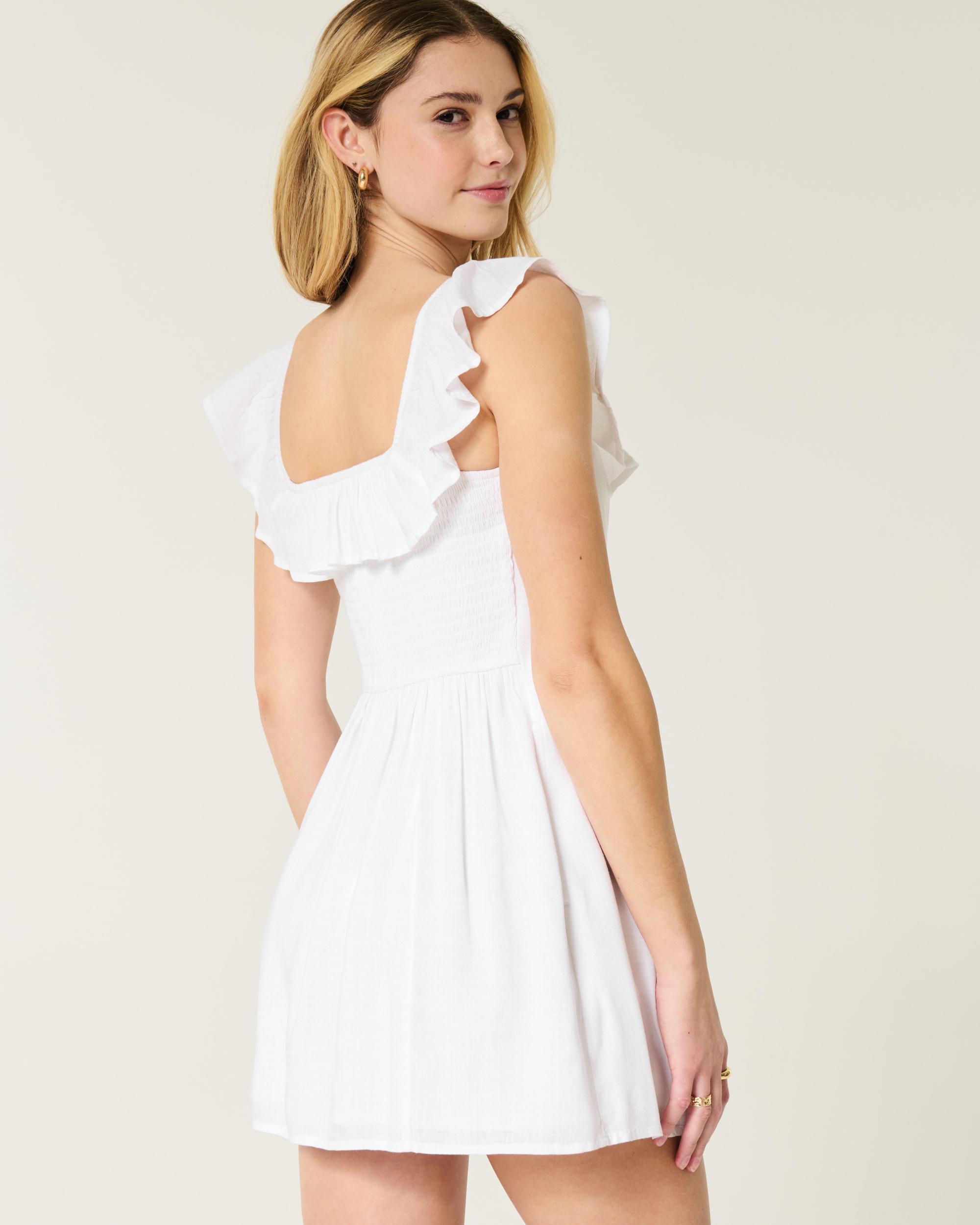 Off-the-Shoulder A-Line Skort Dress Product Image