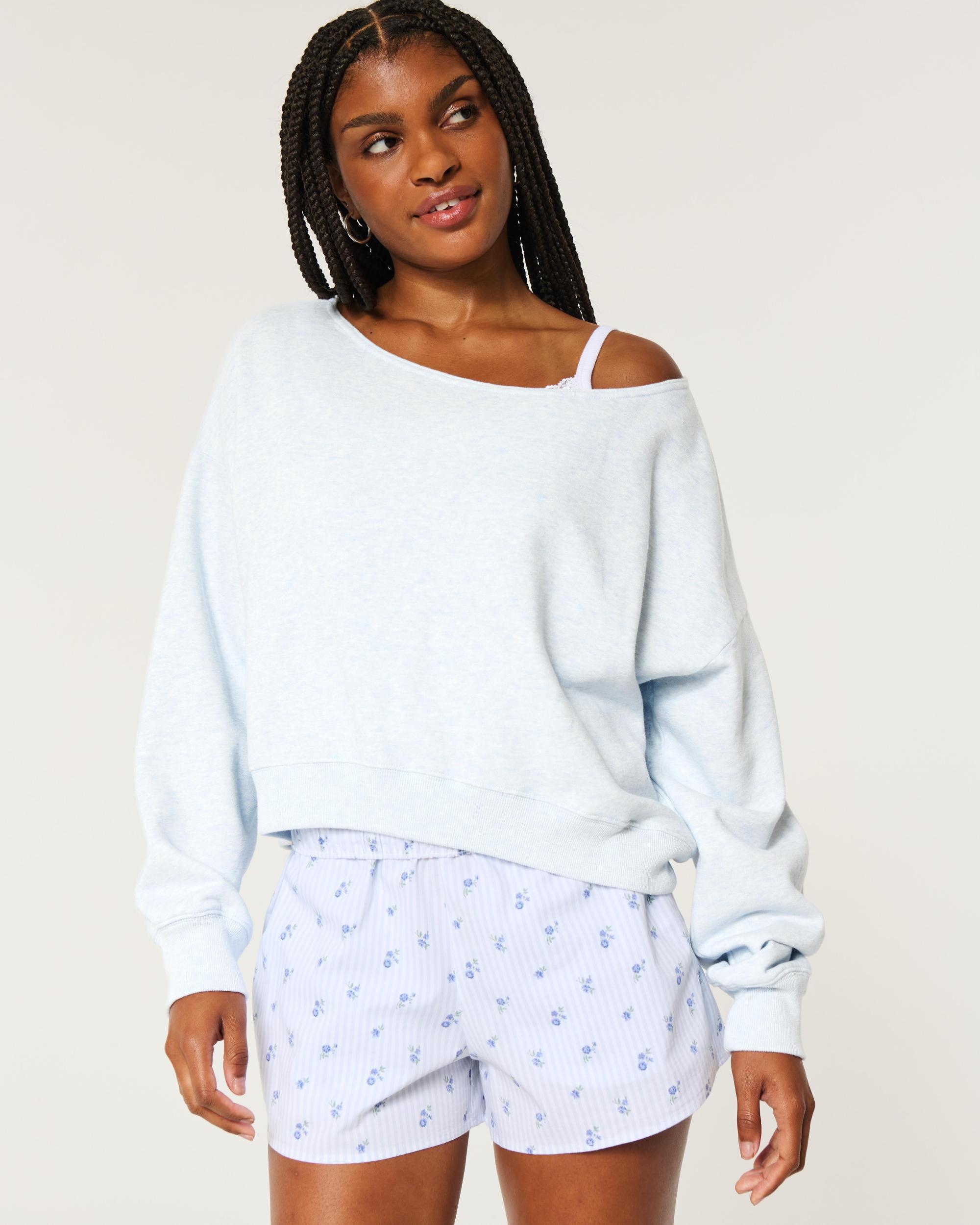 Easy Off-the-Shoulder Sweatshirt Product Image