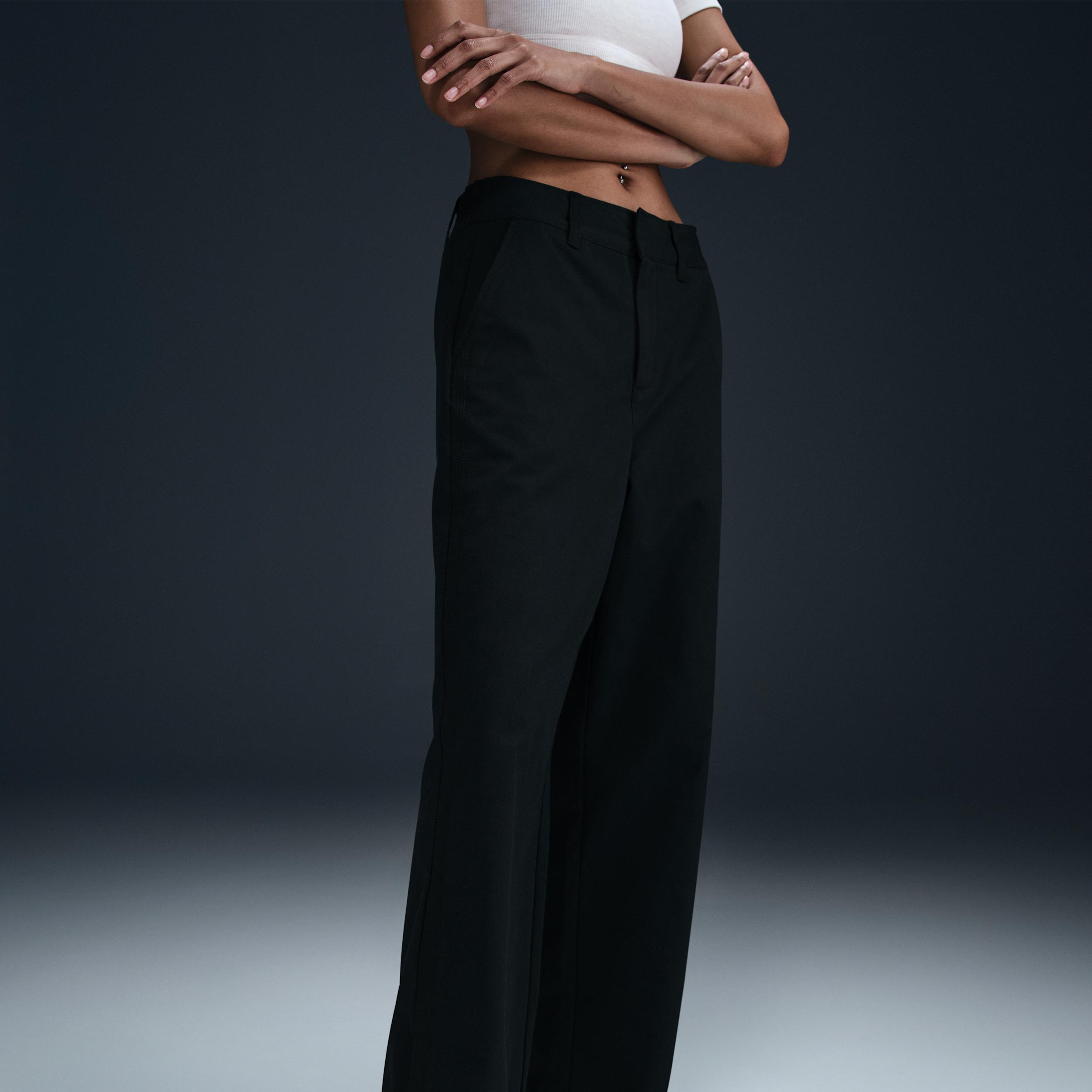 Women's Nike Sportswear Collection Mid-Rise Twill Trousers Product Image