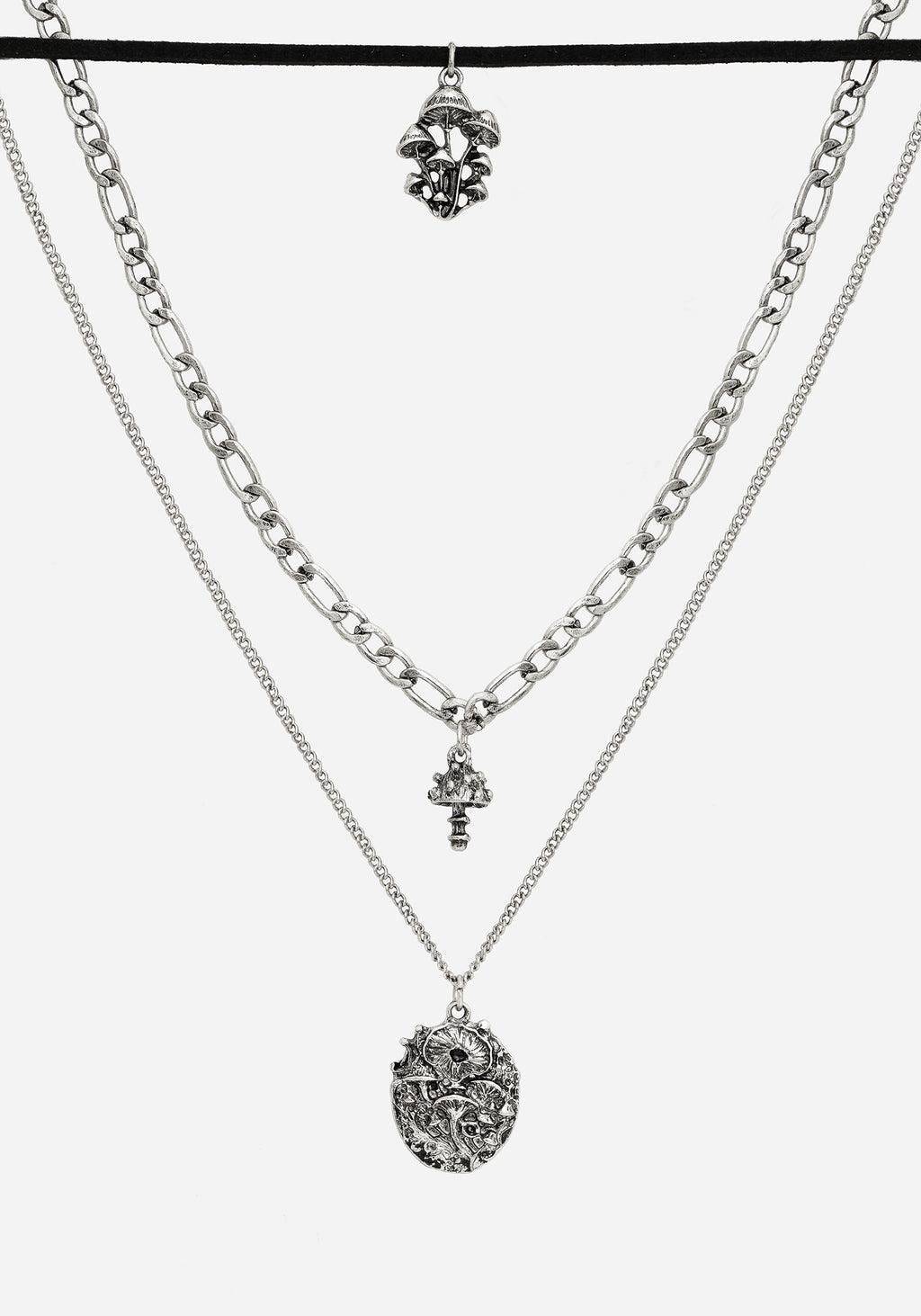 Fabula Layered Charm Necklace Product Image