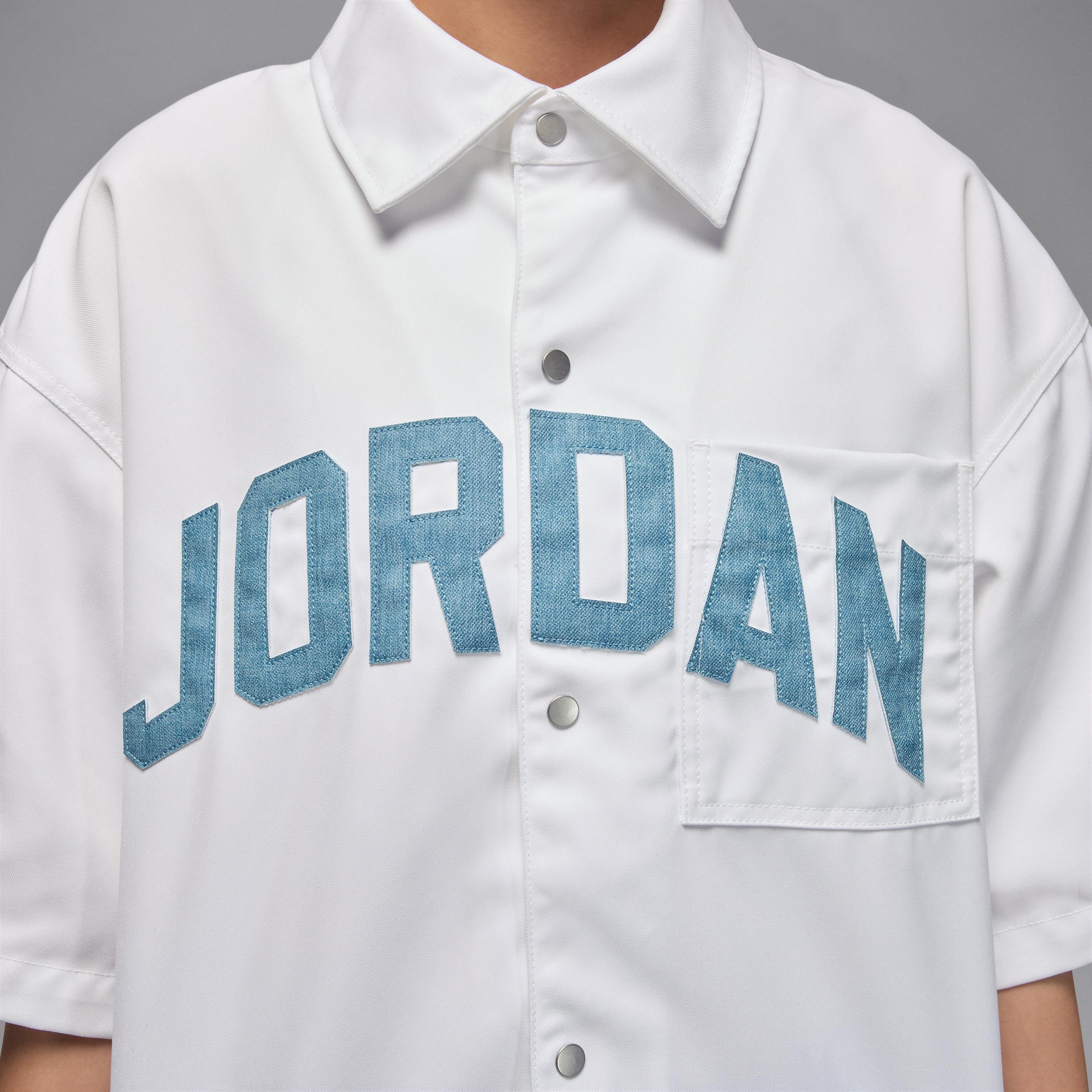 Women's Jordan Flight Woven Short-Sleeve Top Product Image