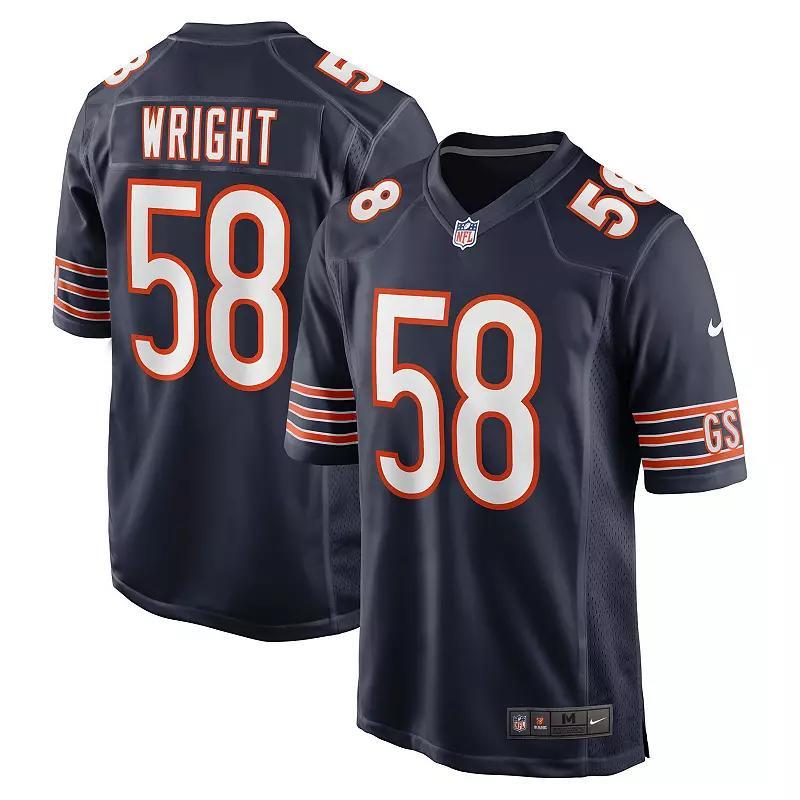 Men's Nike Darnell Wright Navy Chicago Bears 2023 NFL Draft First Round Pick Game Jersey, Size: Medium, Blue Product Image