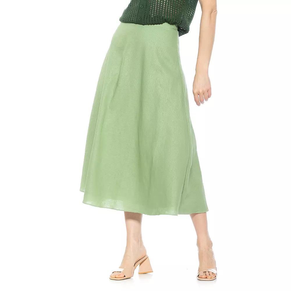 Women's ALEXIA ADMOR Brilyn Maxi Skirt, Size: 12, Green Product Image