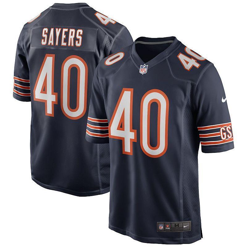 Men's Nike Gale Sayers Navy Chicago Bears Game Retired Player Jersey, Size: XL, Blue Product Image