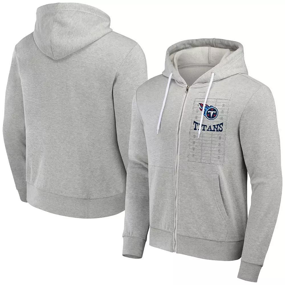 Men's NFL x Darius Rucker Collection by Fanatics Heather Gray Tennessee Titans Domestic Full-Zip Hoodie, Size: Medium, Grey Product Image