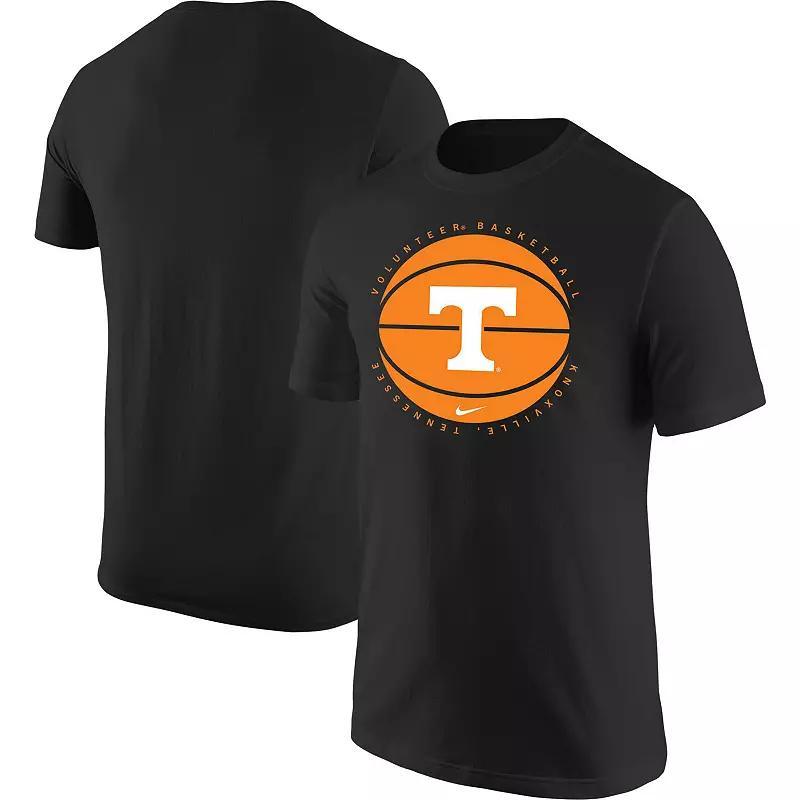 Men's Nike Black Tennessee Volunteers Basketball Logo T-Shirt, Size: Large Product Image