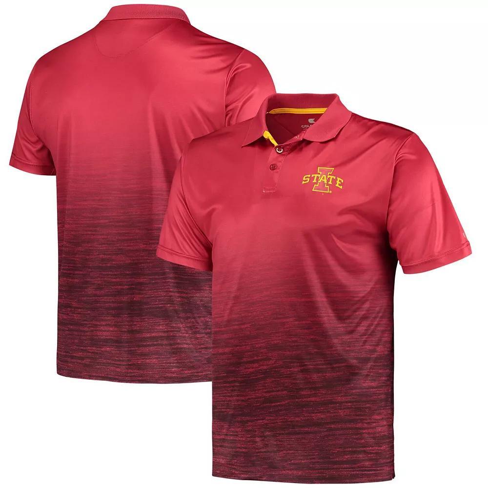 Men's Colosseum Cardinal Iowa State Cyclones Marshall Polo, Size: 2XL, Red Product Image