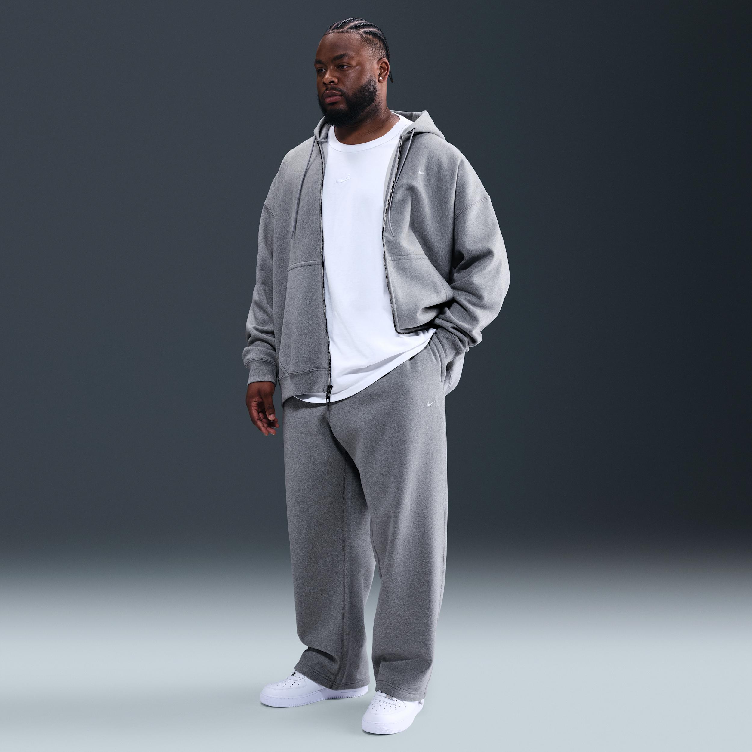 Nike Men's Solo Swoosh Fleece Open-Hem Pants Product Image