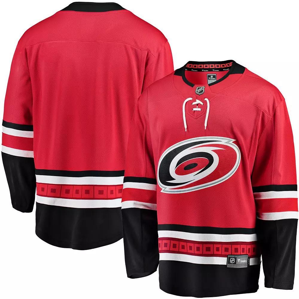 Men's Fanatics Branded Red Carolina Hurricanes Breakaway Alternate Jersey, Size: Small Product Image