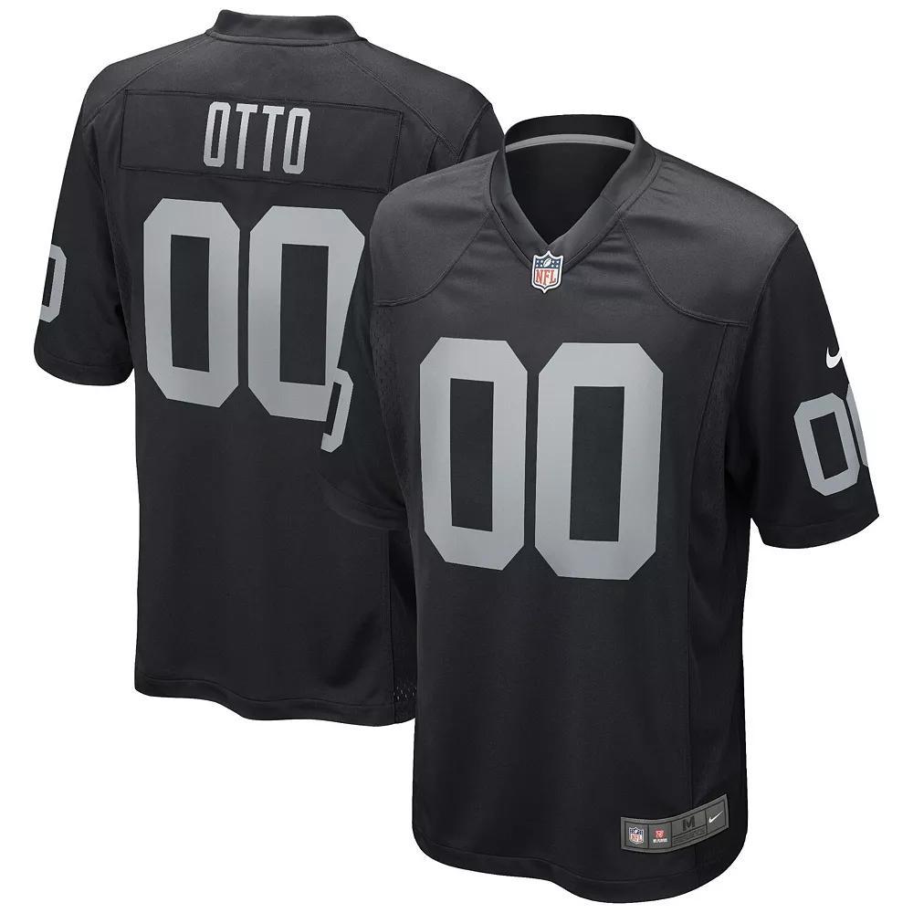 Men's Nike Jim Otto Black Las Vegas Raiders Game Retired Player Jersey, Size: 4XL, Lvr Black Product Image