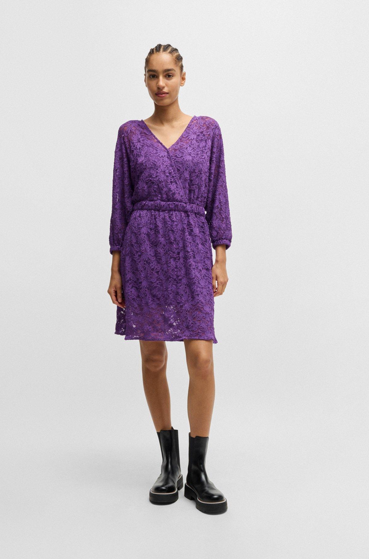 Macramé-lace dress with elasticated waistband Product Image