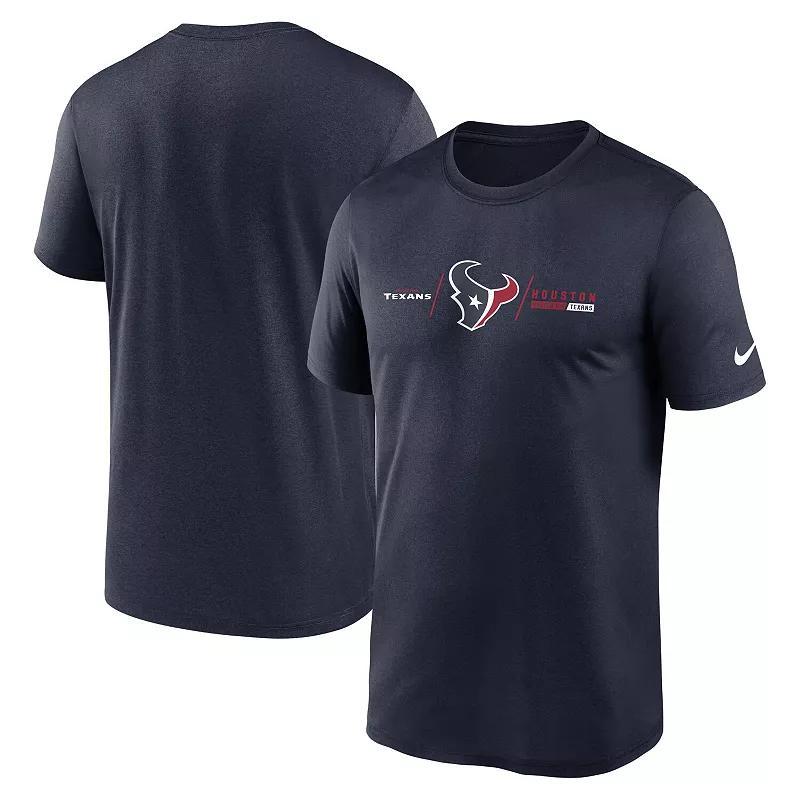 Men's Nike Navy West Virginia Mountaineers Primetime Legend Wordmark T-Shirt, Size: Medium, Blue Product Image