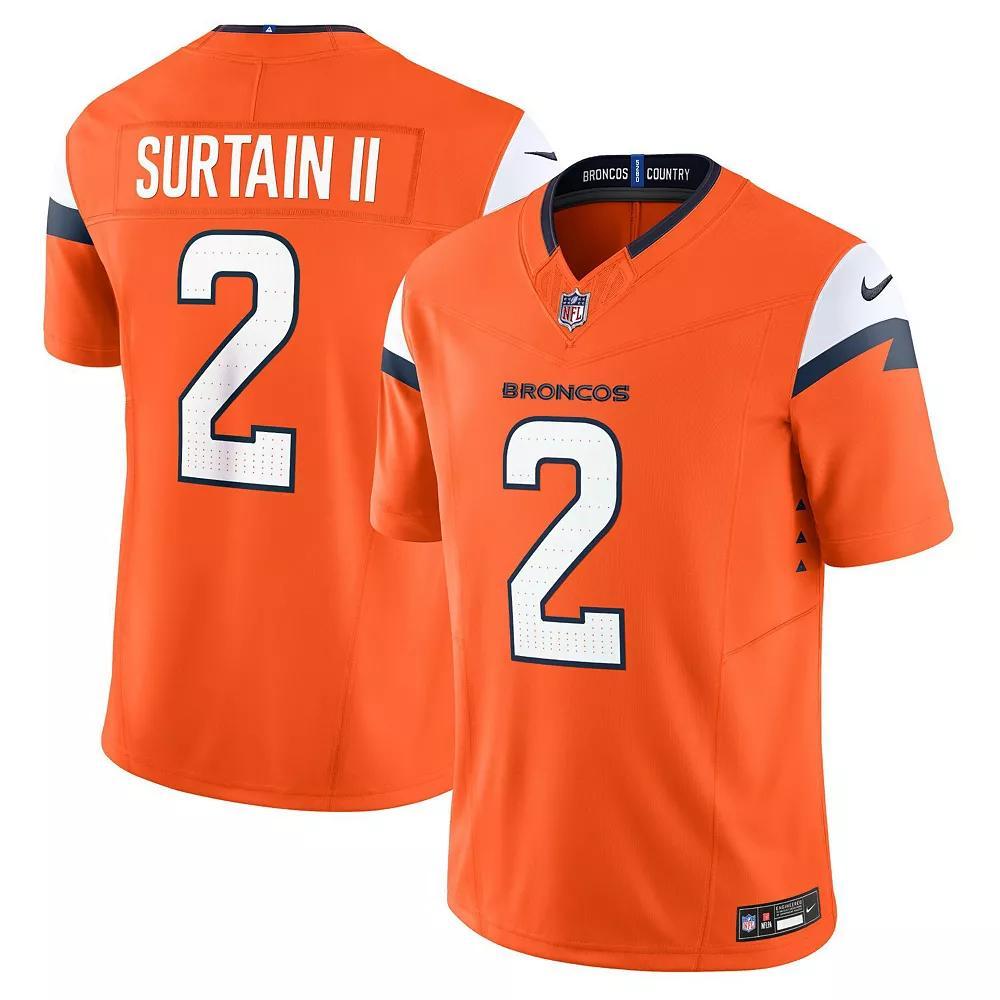 Men's Nike Patrick Surtain II Orange Denver Broncos Vapor F.U.S.E. Limited Jersey, Size: XL Product Image