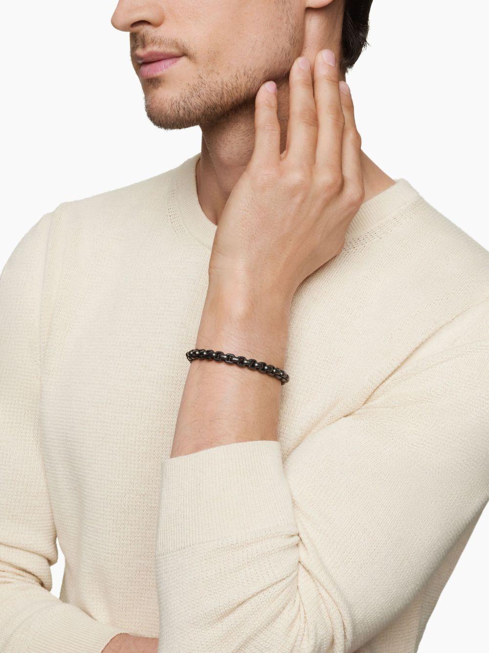 sterling silver Box Chain bracelet (7.3mm) Product Image