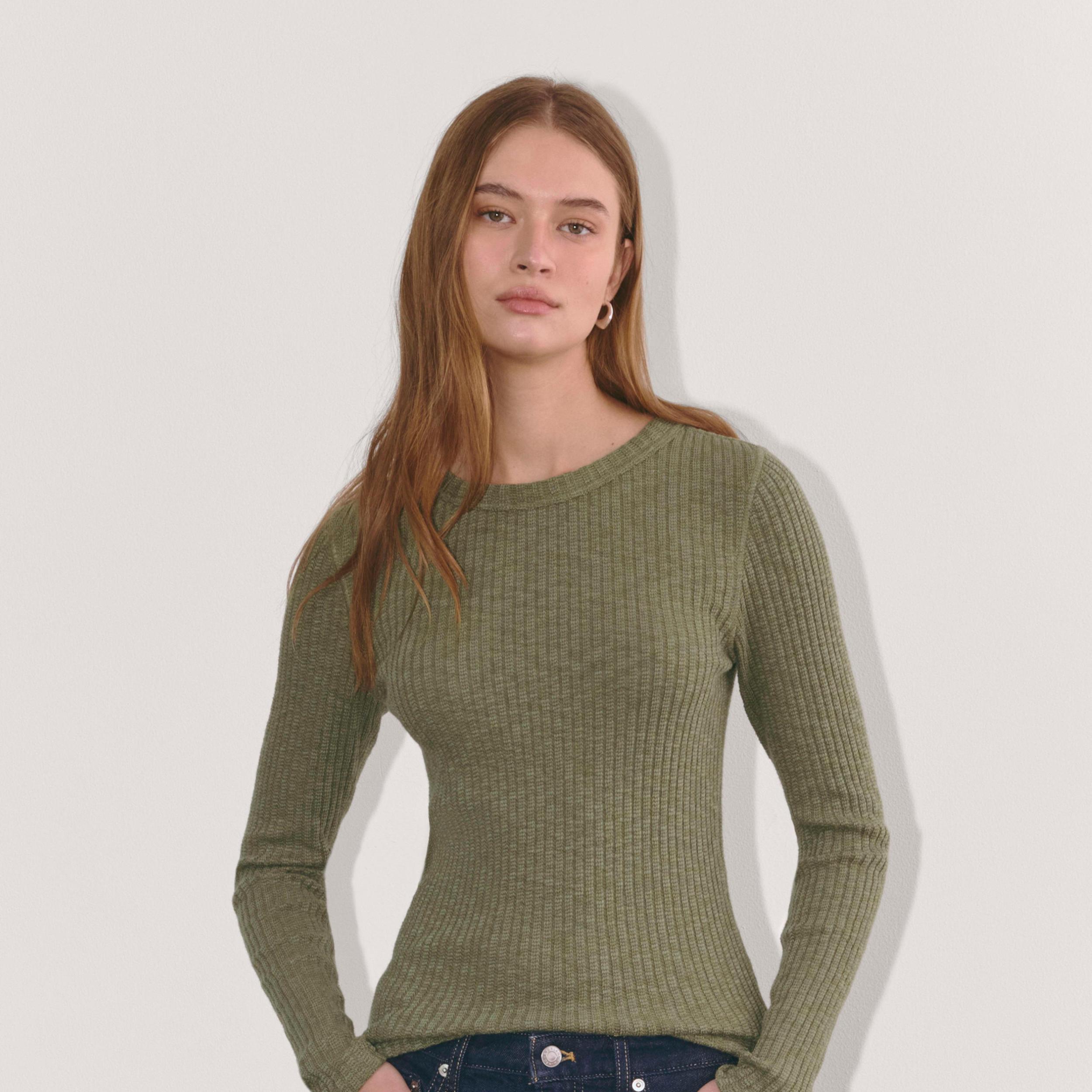 Womens Cozy Rib Long-Sleeve Tee Sweater by Everlane Product Image