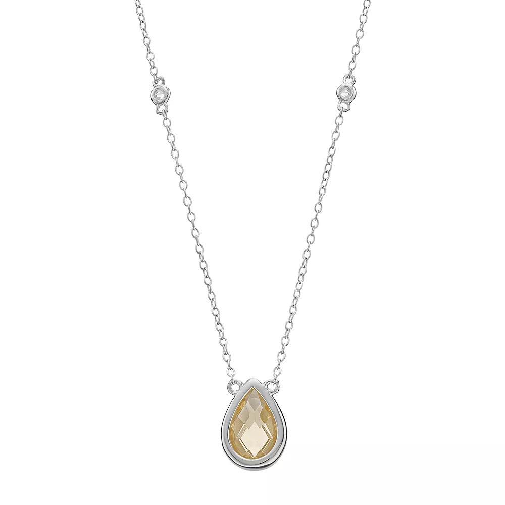 1928 Gold Tone Oval Tigers Eye Locket Necklace, Womens, Brown Product Image