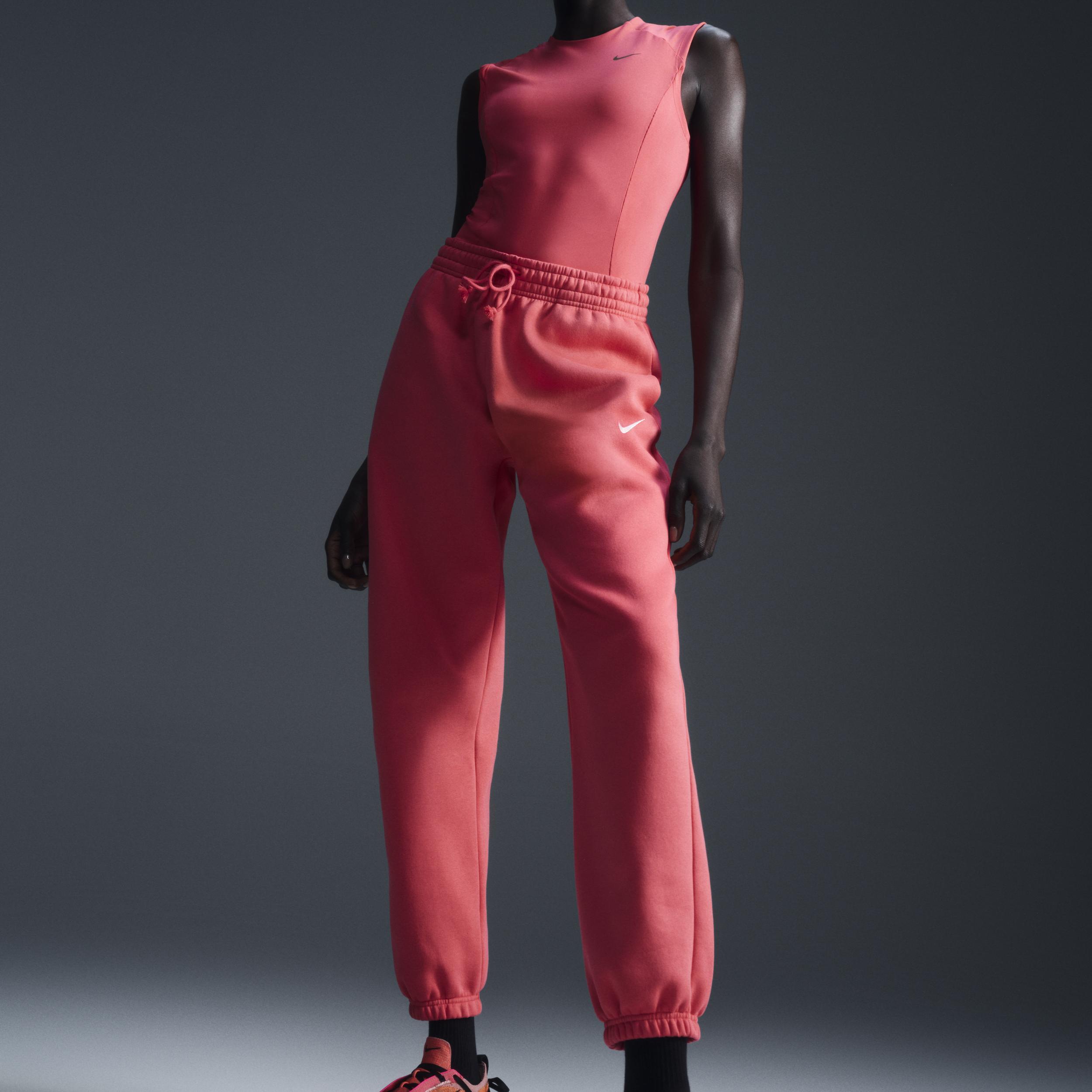 Nike Womens Nike Phoenix HR OS Pants - Womens Aster Pink/Sail Product Image