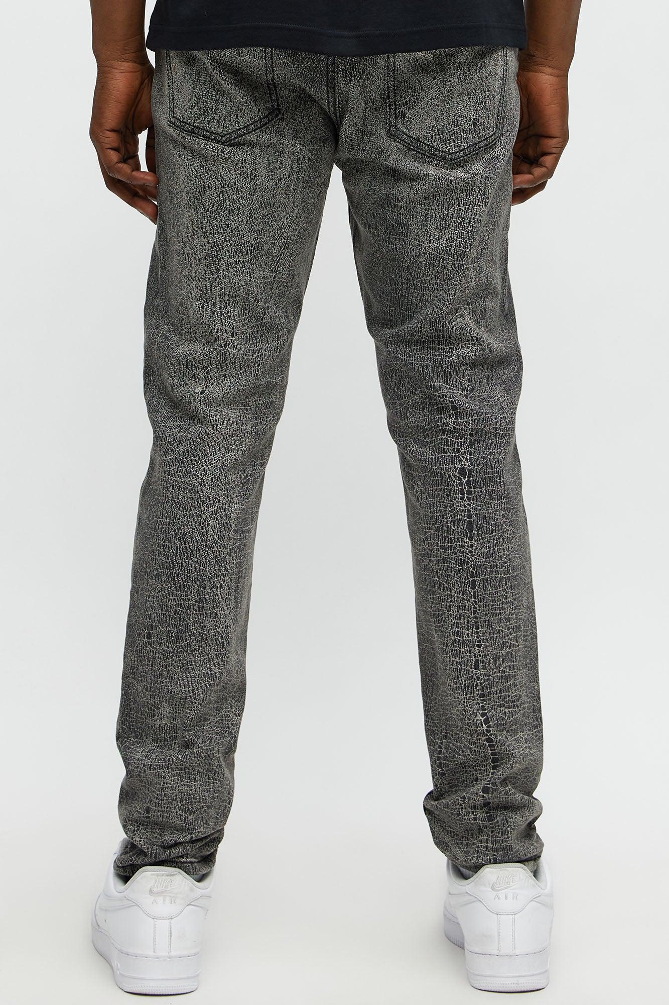 Crack The Code Skinny Jeans - Grey Male Product Image