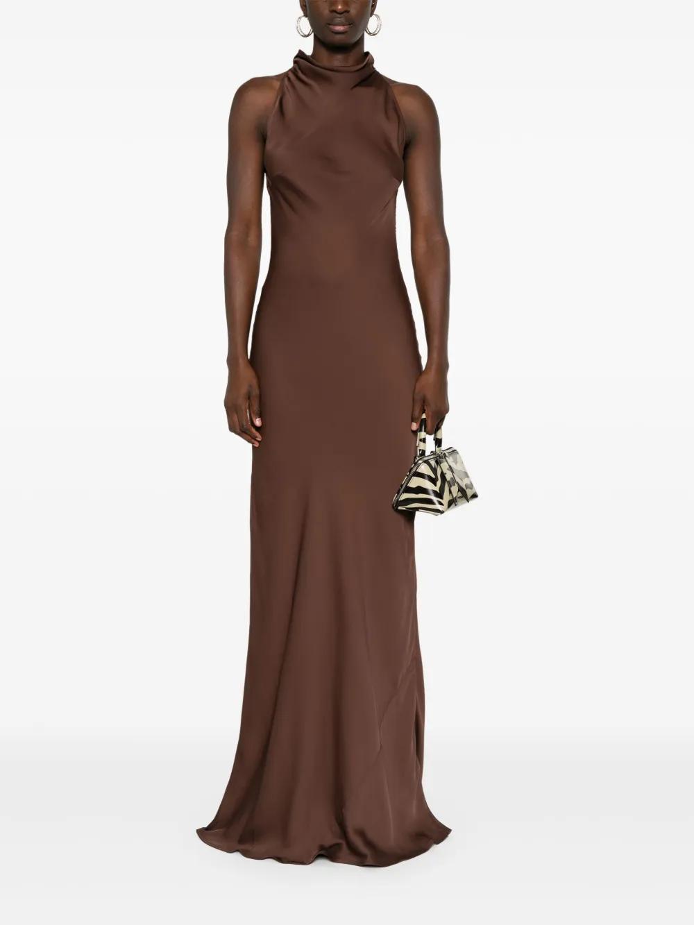 lace-detail maxi dress Product Image