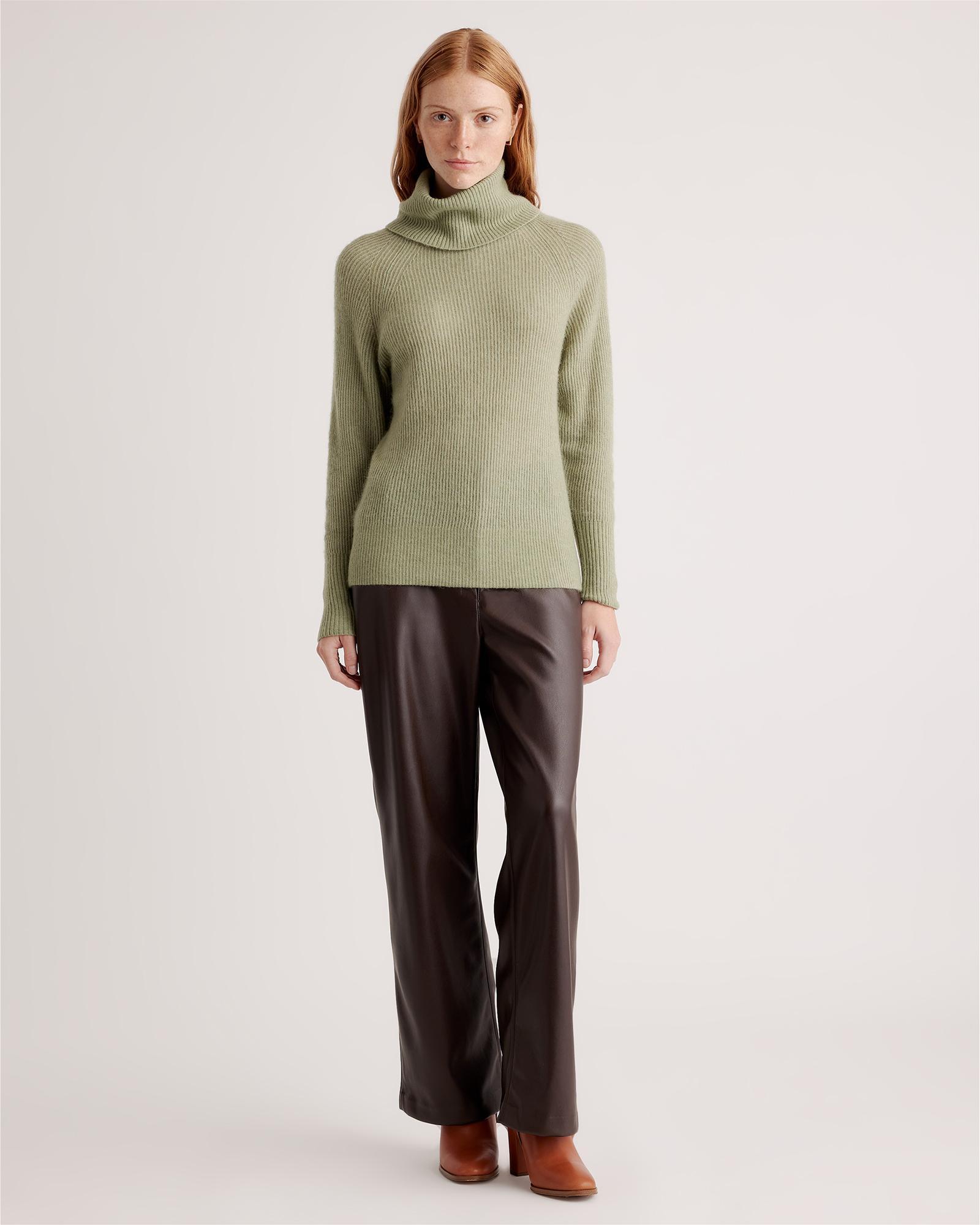 Quince | Women's Baby Alpaca-Wool Turtleneck Sweater Size XL Product Image