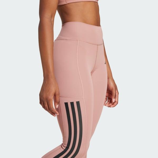adidas Optime 3-Stripes Full-Length Leggings Black XS Womens Product Image