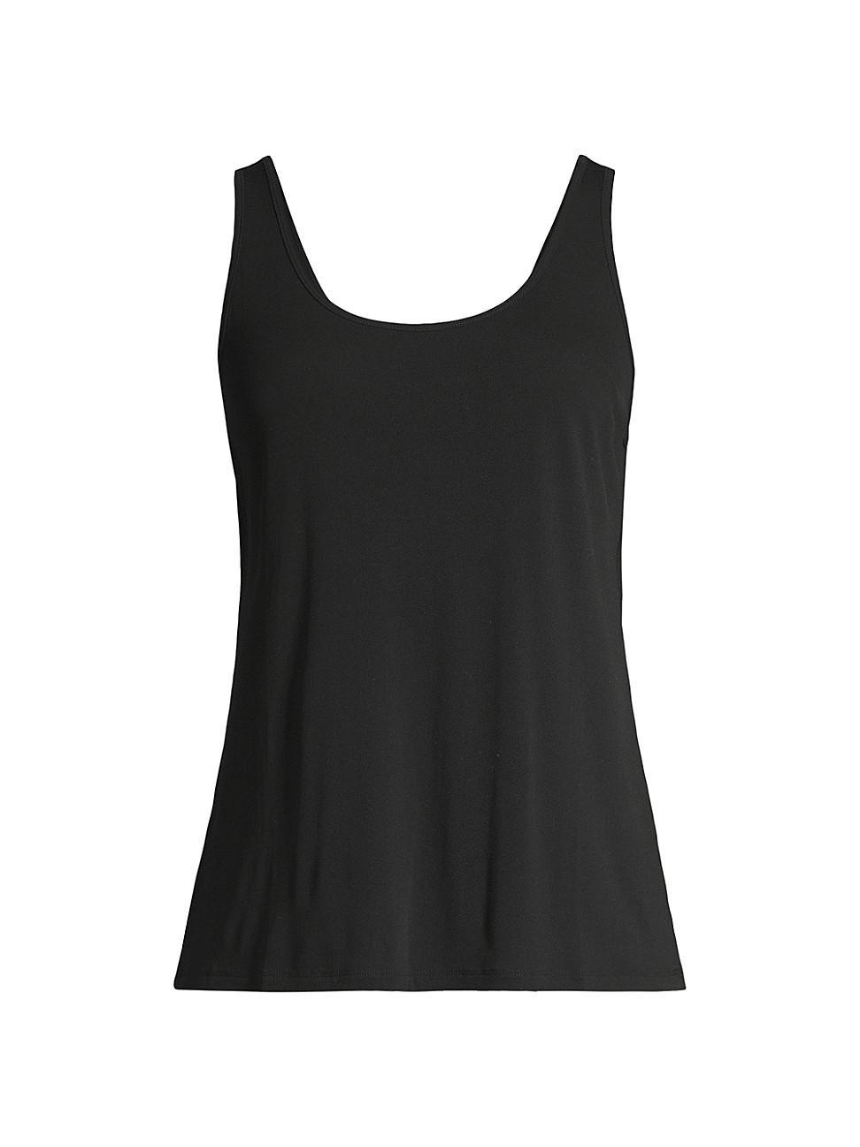 Womens Scoopneck Silk Slim Tank Product Image