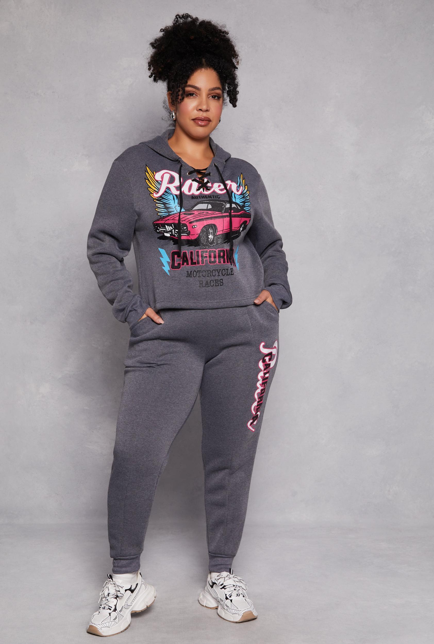 Womens Plus Size Racer California Joggers Product Image