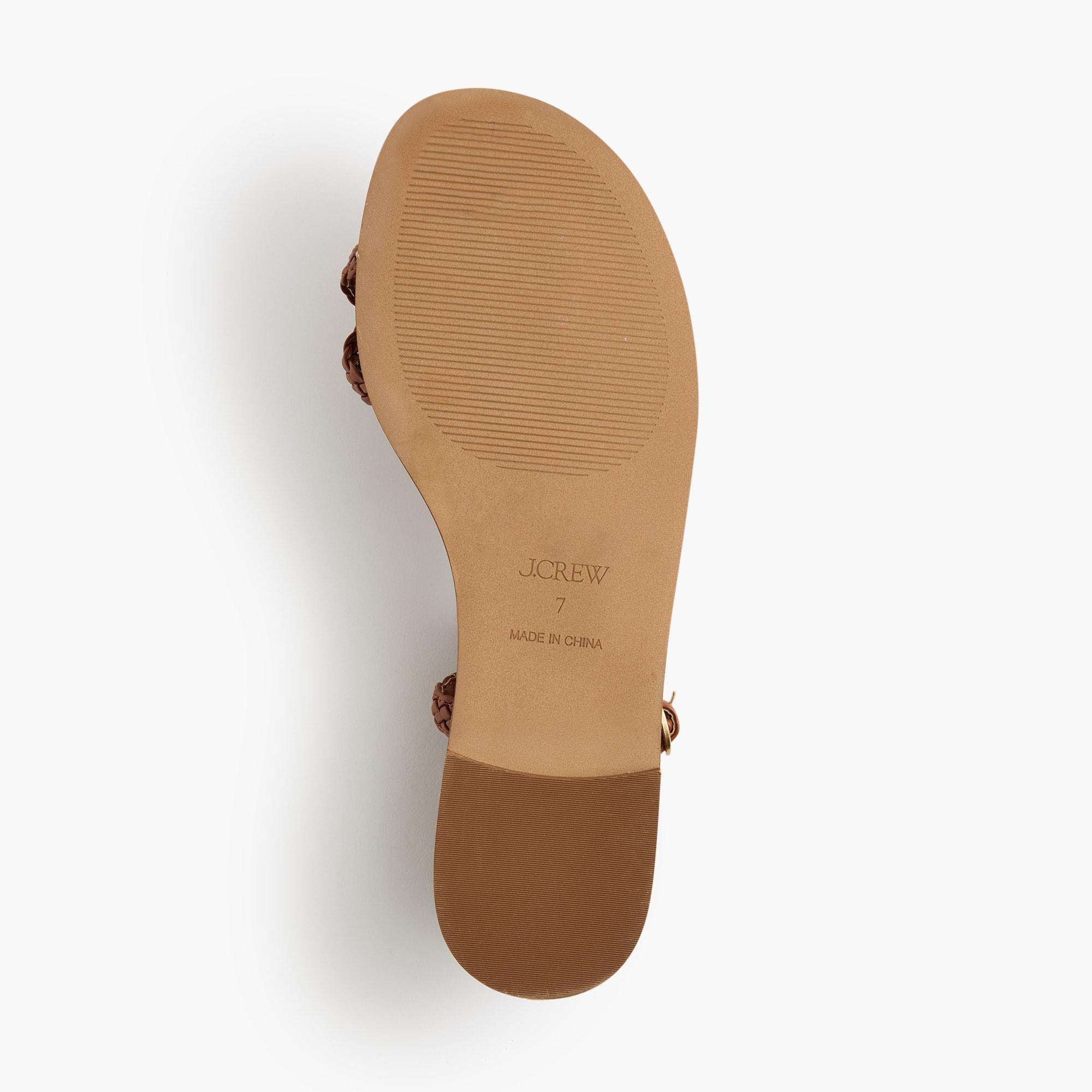 Braided strappy sandals Product Image