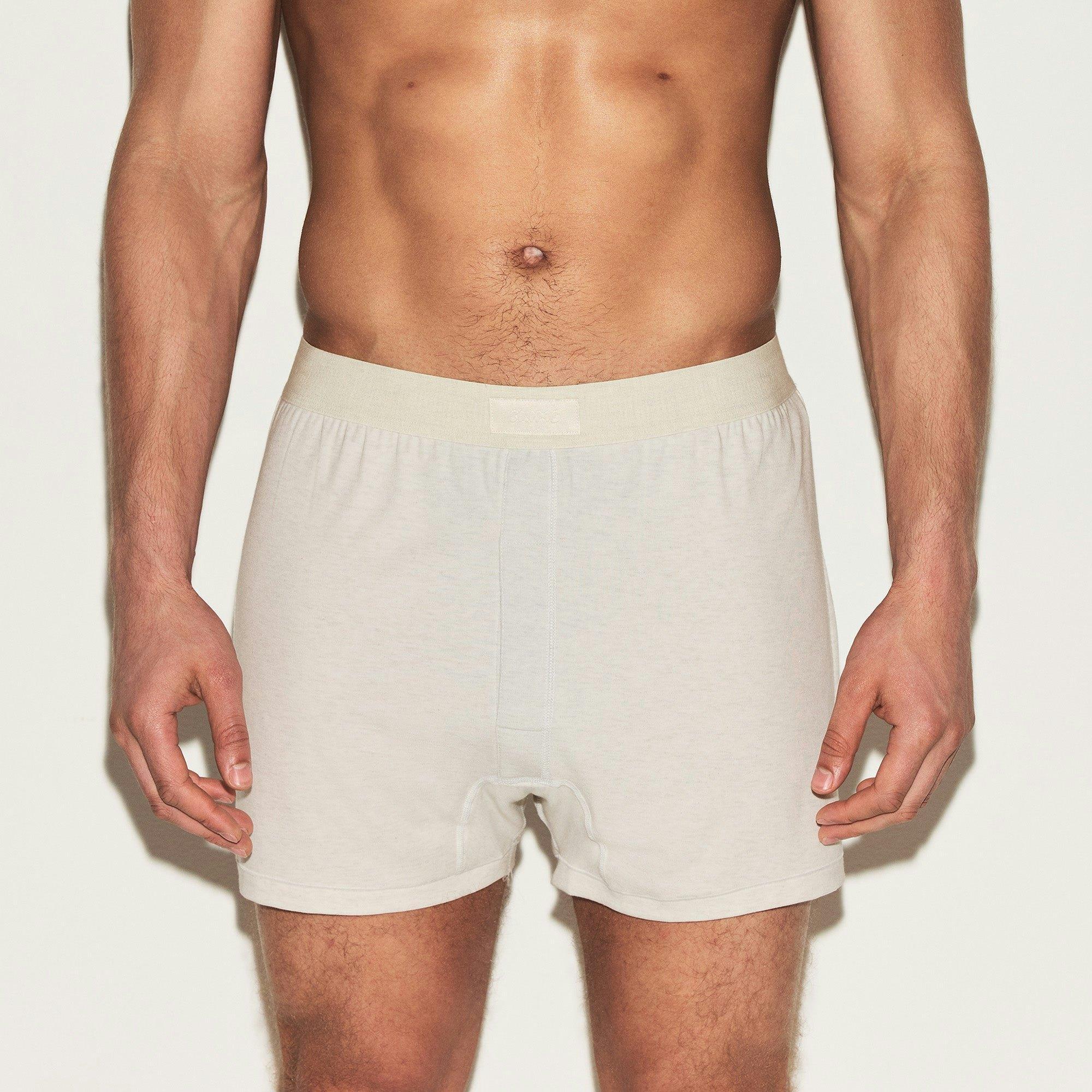 SKIMS COTTON MENS KNIT BOXER 3-PACK | ARMY MULTI Product Image