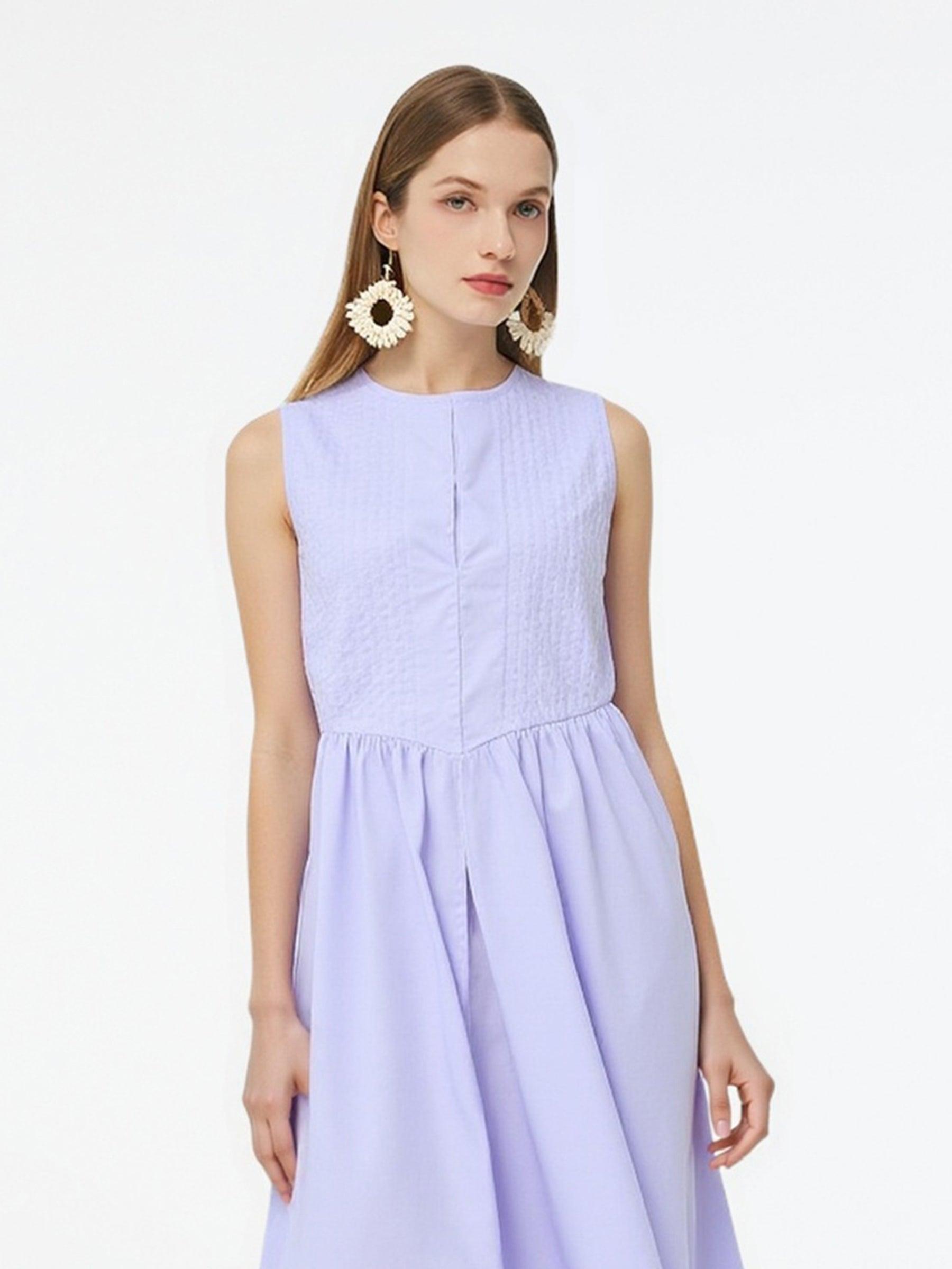 Loose Fit A-Line Women Sleeveless Maxi Dress Product Image
