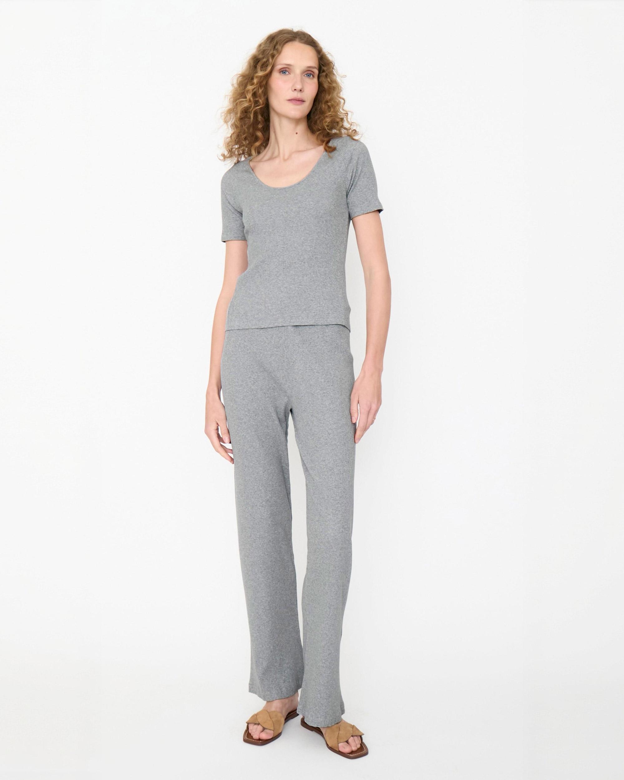The Ribbed Janice - Heather Grey Female Product Image