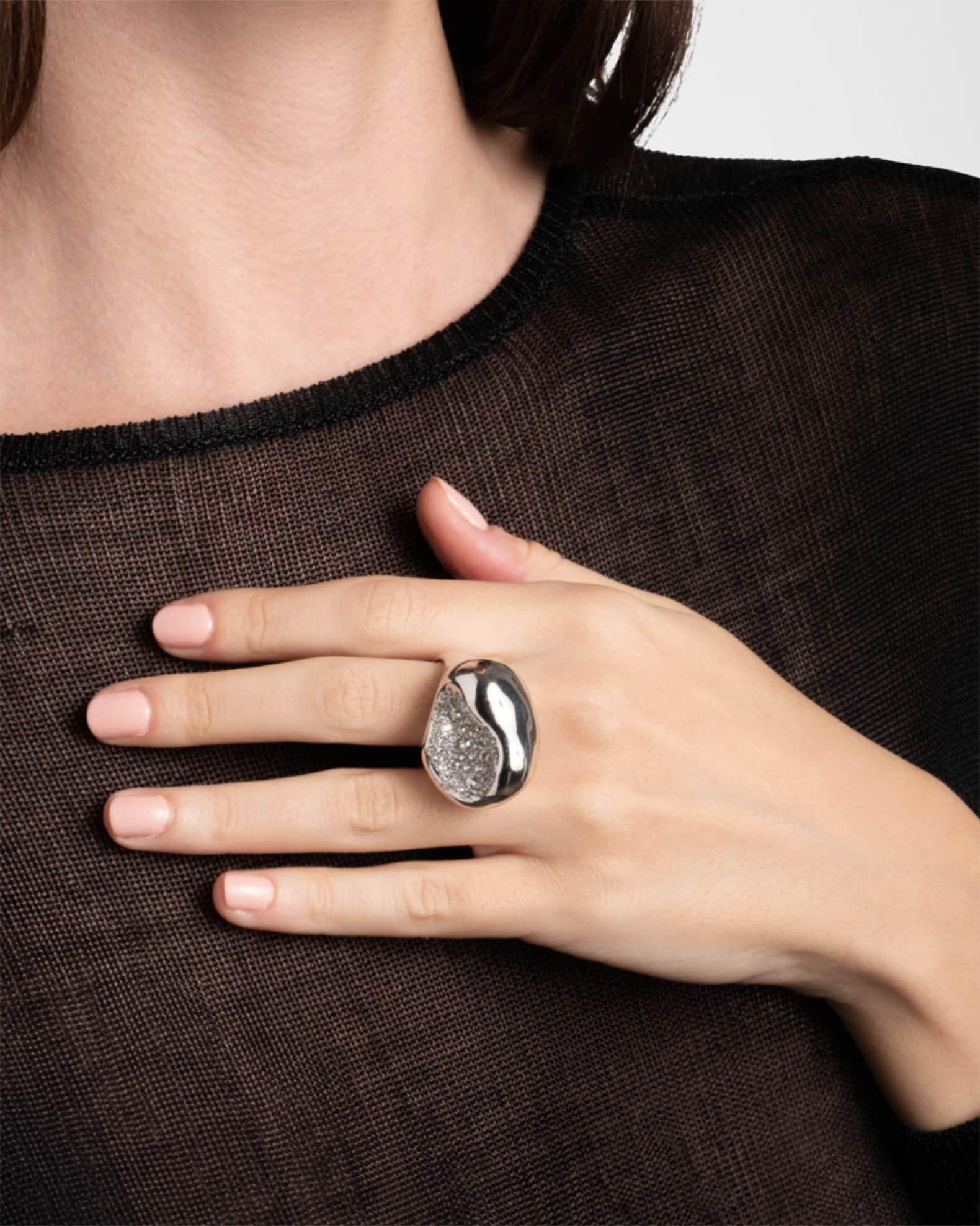 Solanales Crystal Pebble Statement Ring Product Image