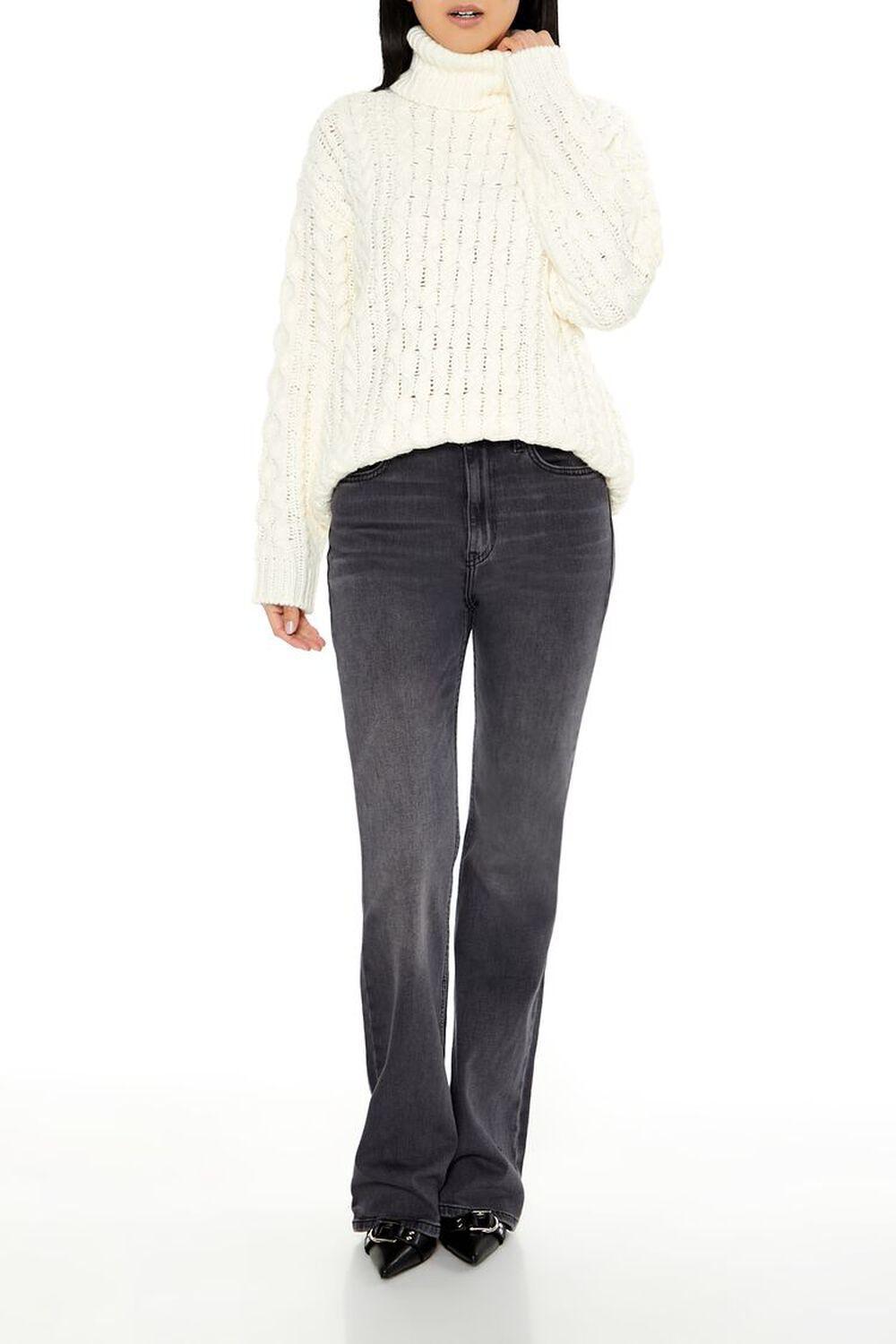 Cable Knit Turtleneck Sweater | Forever 21 Product Image