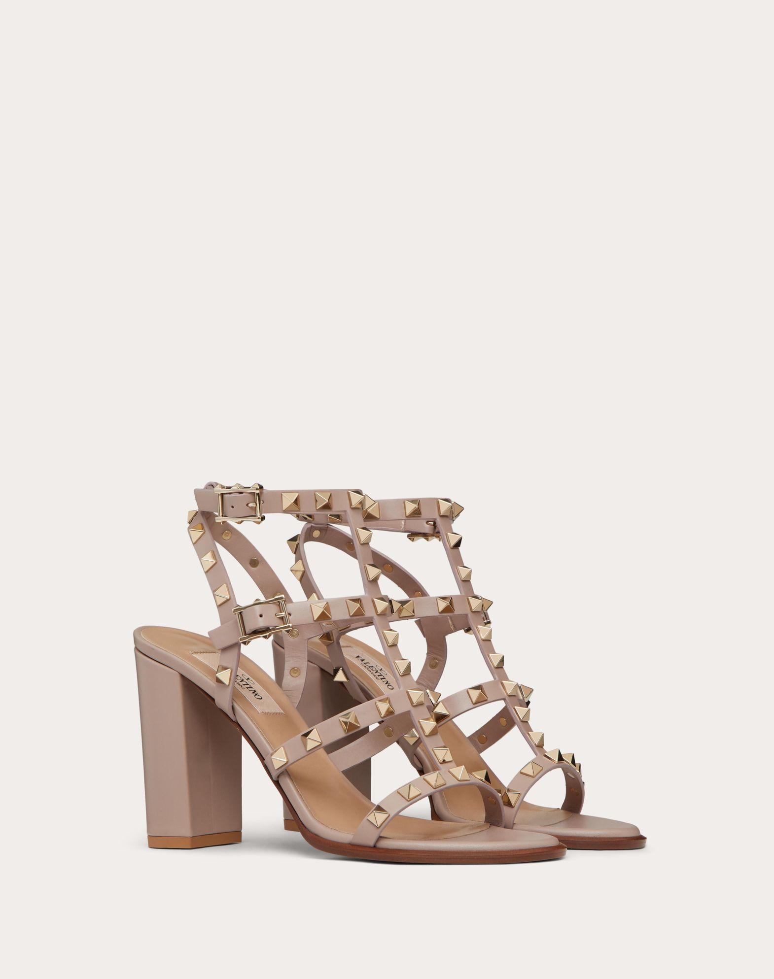 Rockstud Ankle Strap Sandal 90 Mm Product Image