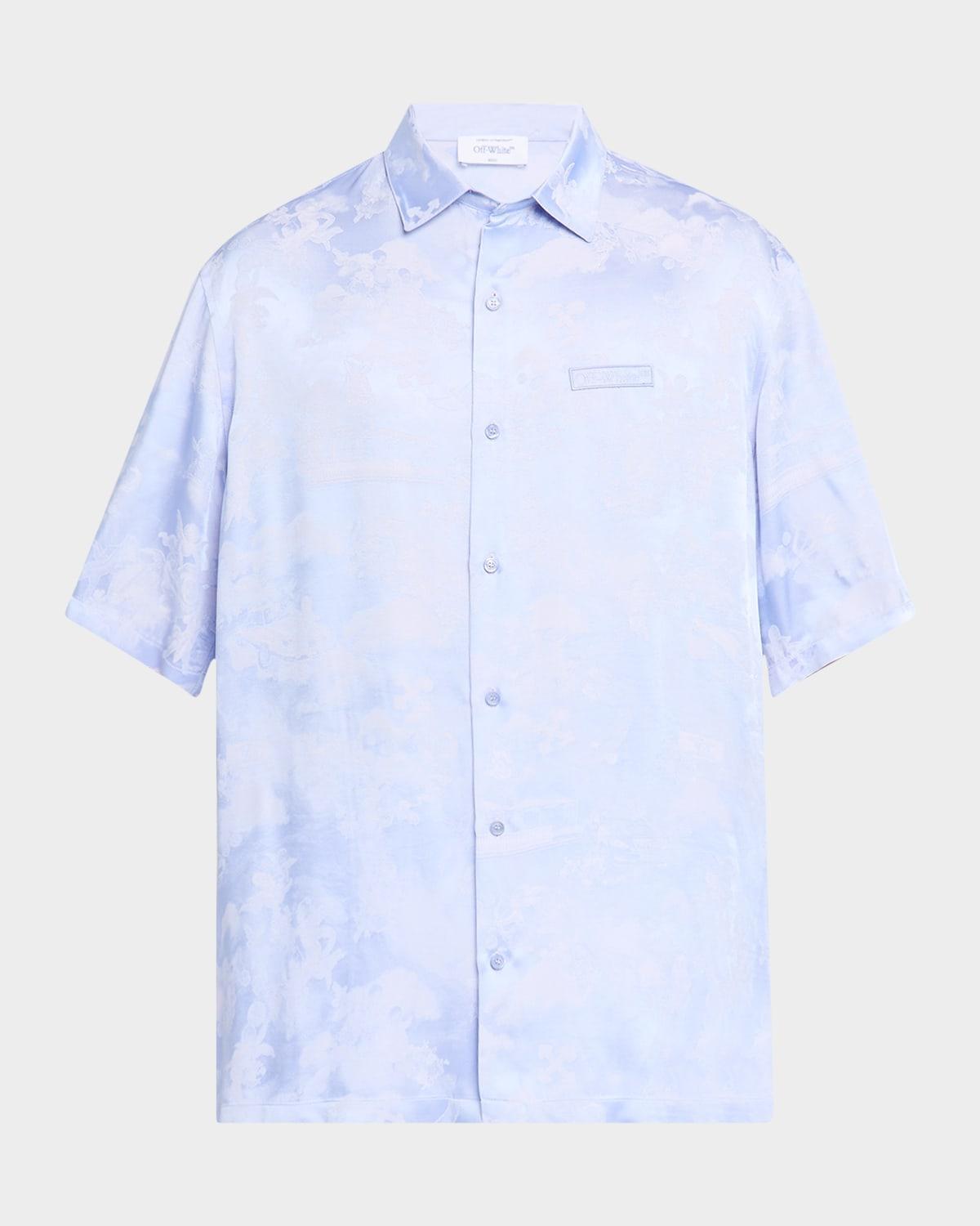 Men's Fresco Jacquard Bowling Shirt Product Image
