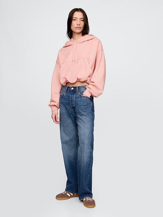 Heavyweight French Terry Cropped Bubble Hoodie Product Image